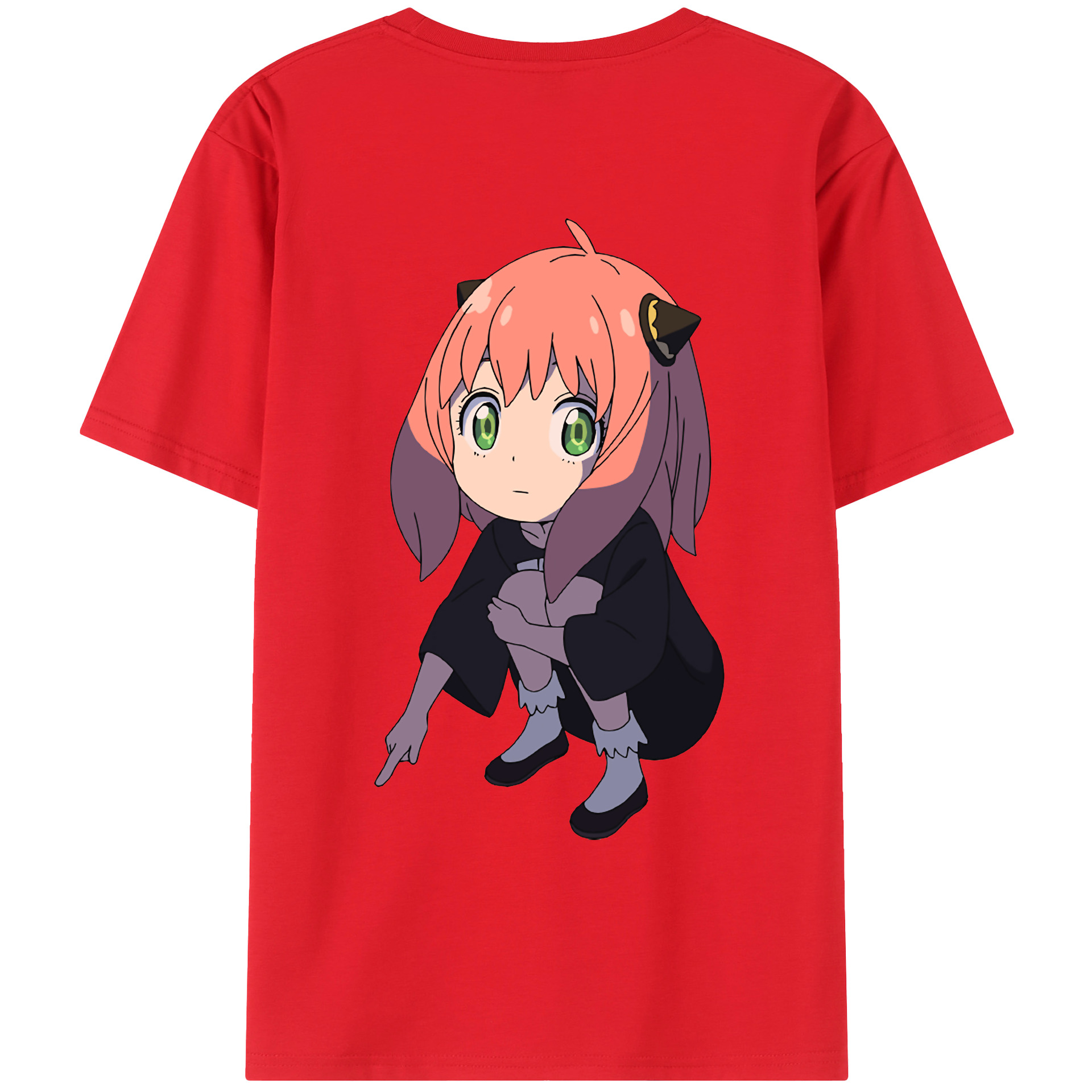 （画像用） SPY×FAMILY间谍家家酒 綿100％ メンズ半袖Tシャツ（バックプリント） 通気性