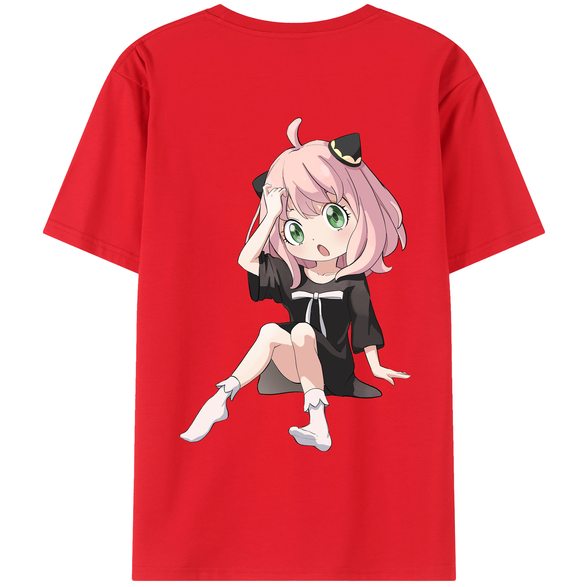 （画像用） SPY×FAMILY间谍家家酒 綿100％ メンズ半袖Tシャツ（バックプリント） 通気性