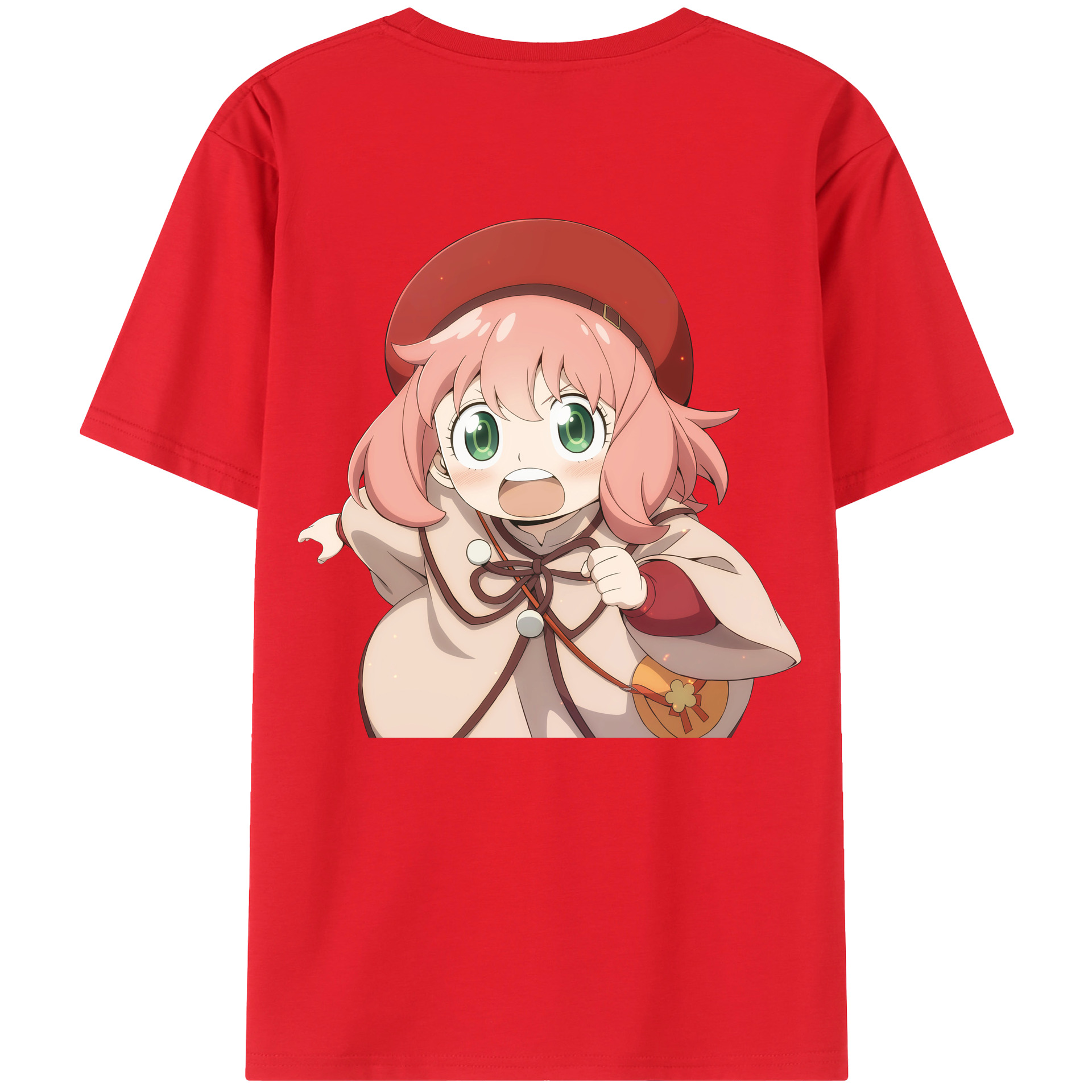 （画像用） SPY×FAMILY间谍家家酒 綿100％ メンズ半袖Tシャツ（バックプリント） 通気性