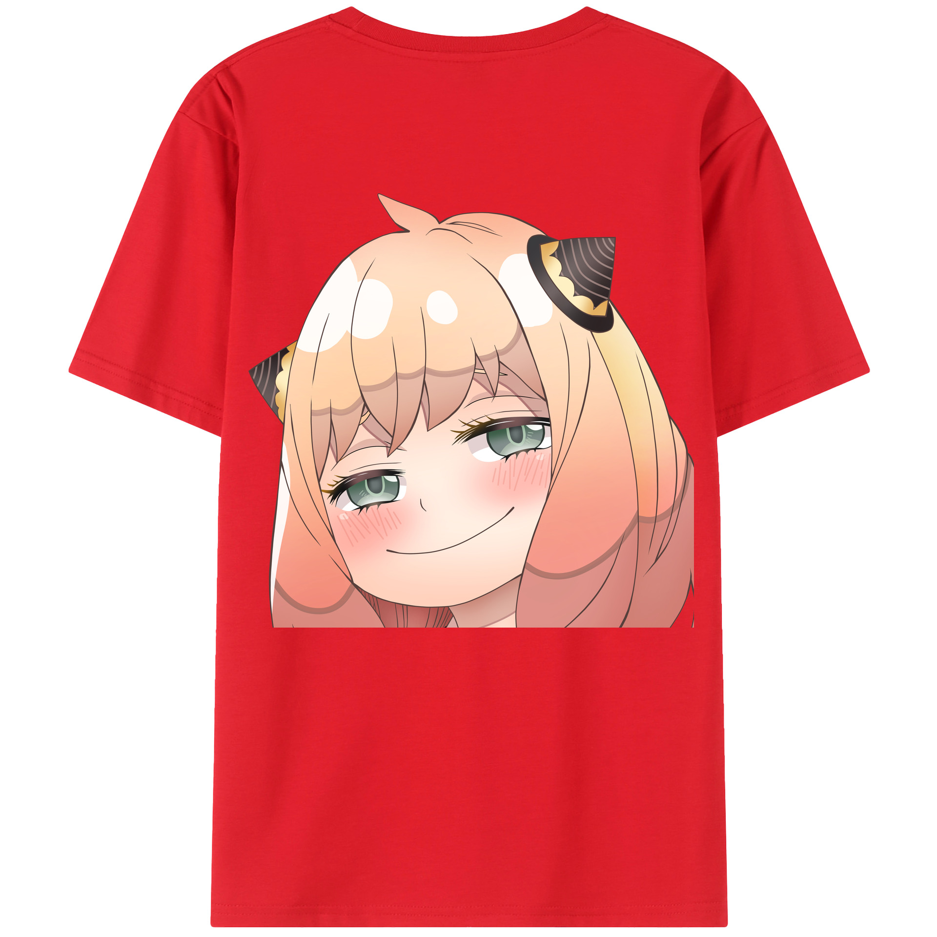 （画像用） SPY×FAMILY间谍家家酒 綿100％ メンズ半袖Tシャツ（バックプリント） 通気性