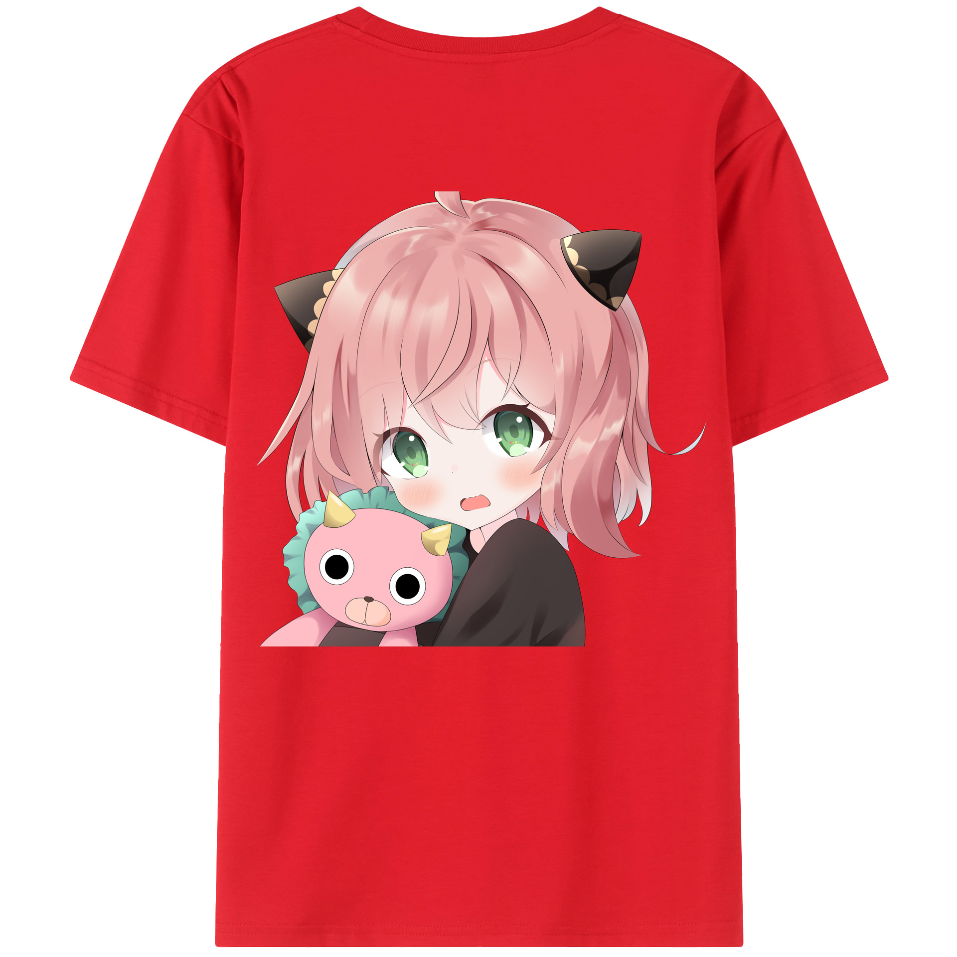 （画像用） SPY×FAMILY间谍家家酒 綿100％ メンズ半袖Tシャツ（バックプリント） 通気性