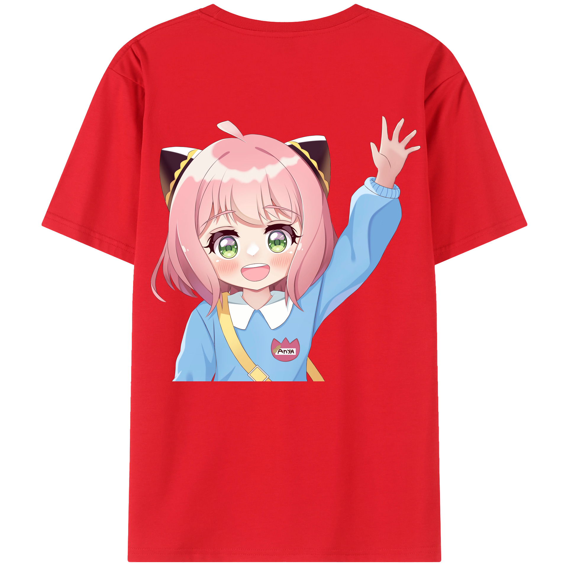 （画像用） SPY×FAMILY间谍家家酒 綿100％ メンズ半袖Tシャツ（バックプリント） 通気性