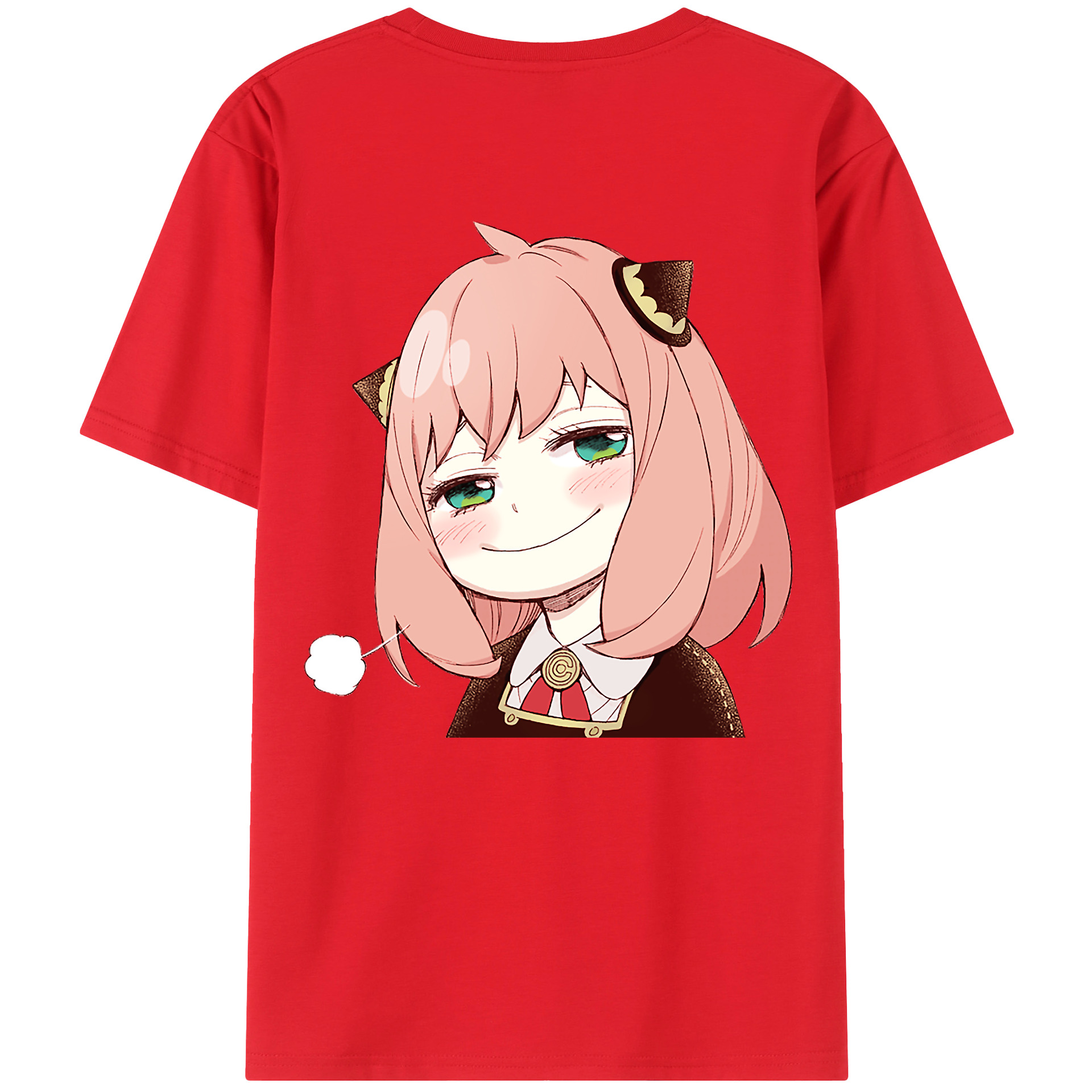 （画像用） SPY×FAMILY间谍家家酒 綿100％ メンズ半袖Tシャツ（バックプリント） 通気性
