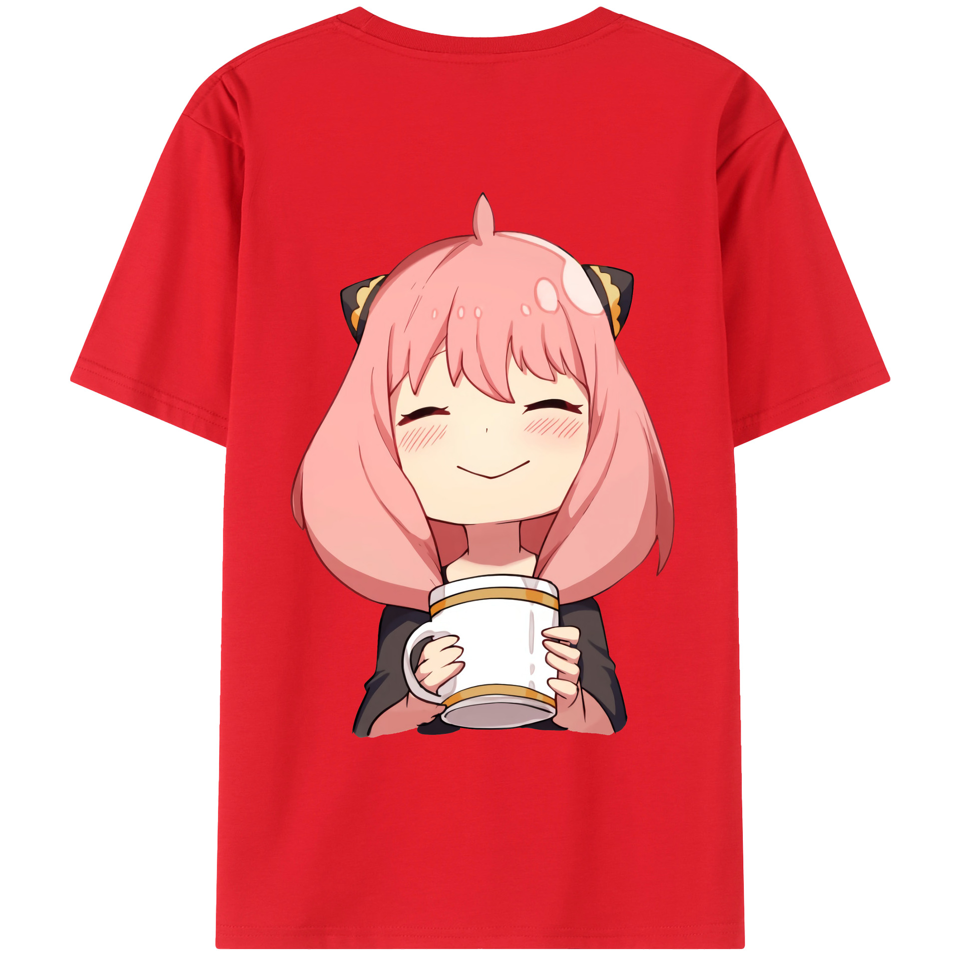 （画像用） SPY×FAMILY间谍家家酒 綿100％ メンズ半袖Tシャツ（バックプリント） 通気性
