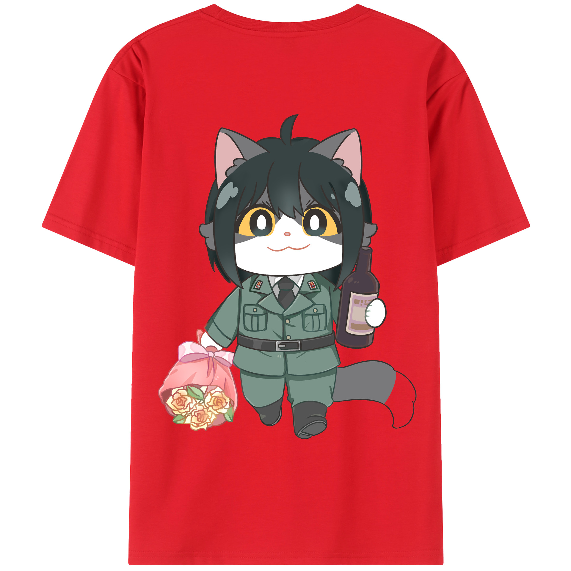（画像用） SPY×FAMILY间谍家家酒 綿100％ メンズ半袖Tシャツ（バックプリント） 通気性