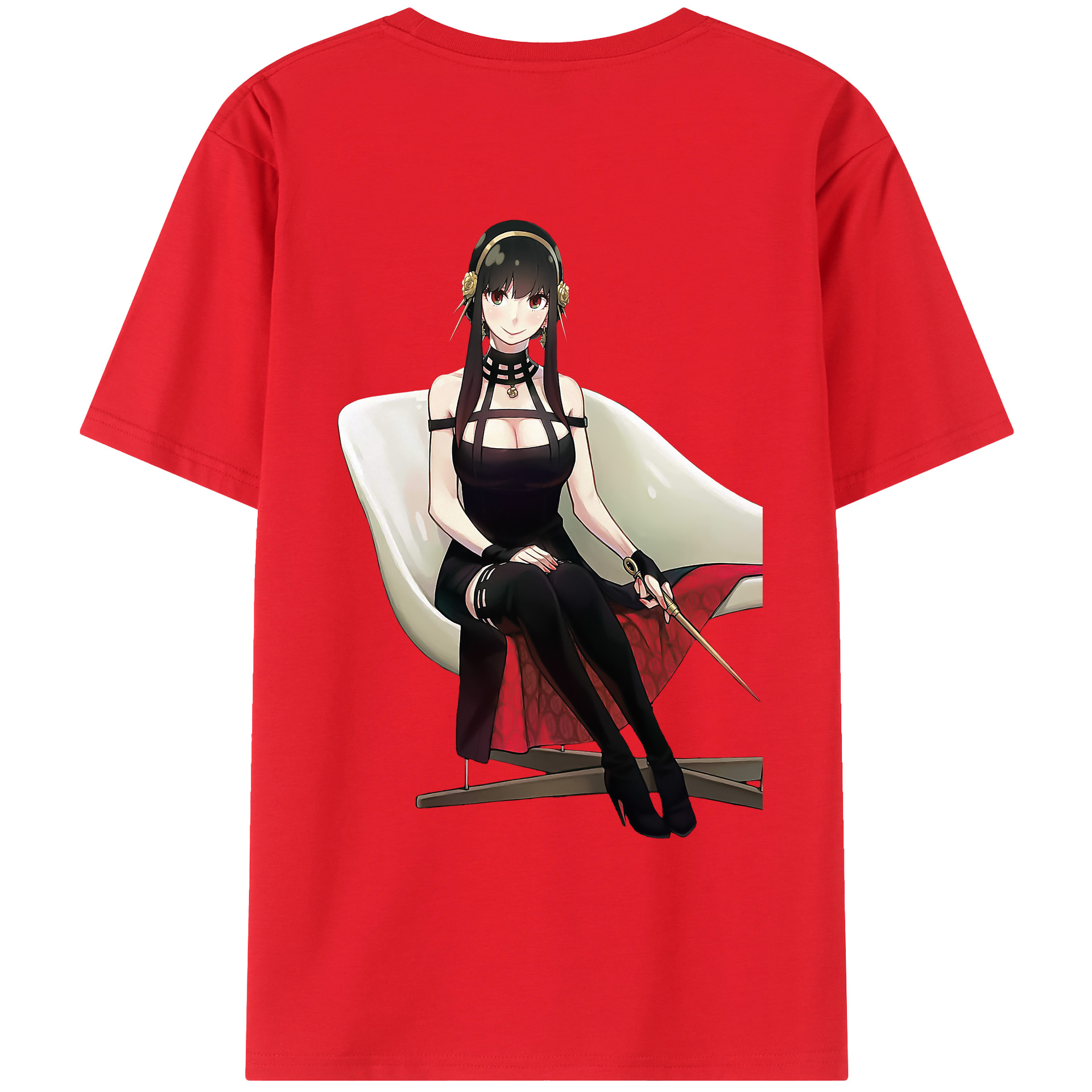 （画像用） SPY×FAMILY间谍家家酒 綿100％ メンズ半袖Tシャツ（バックプリント） 通気性