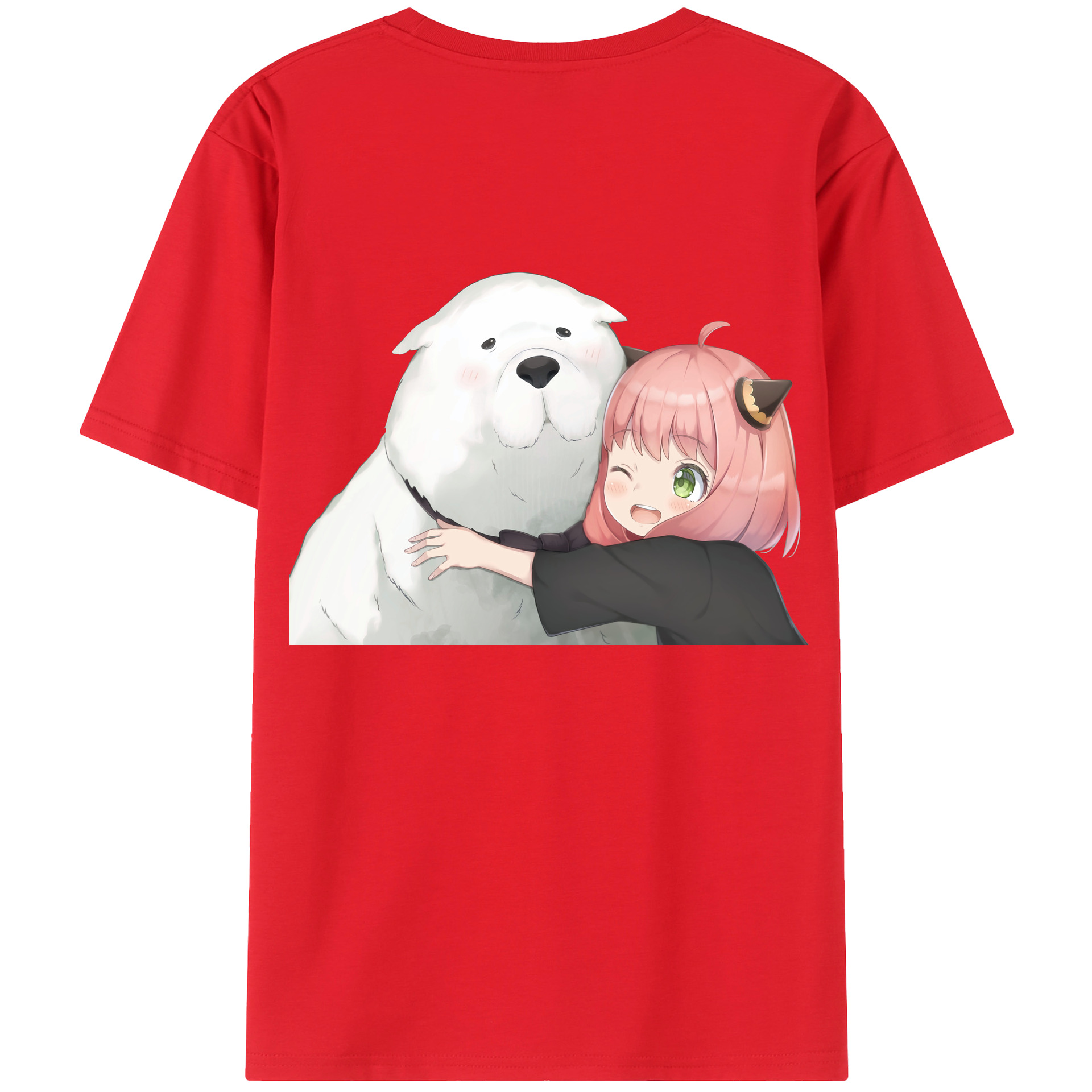（画像用） SPY×FAMILY间谍家家酒 綿100％ メンズ半袖Tシャツ（バックプリント） 通気性