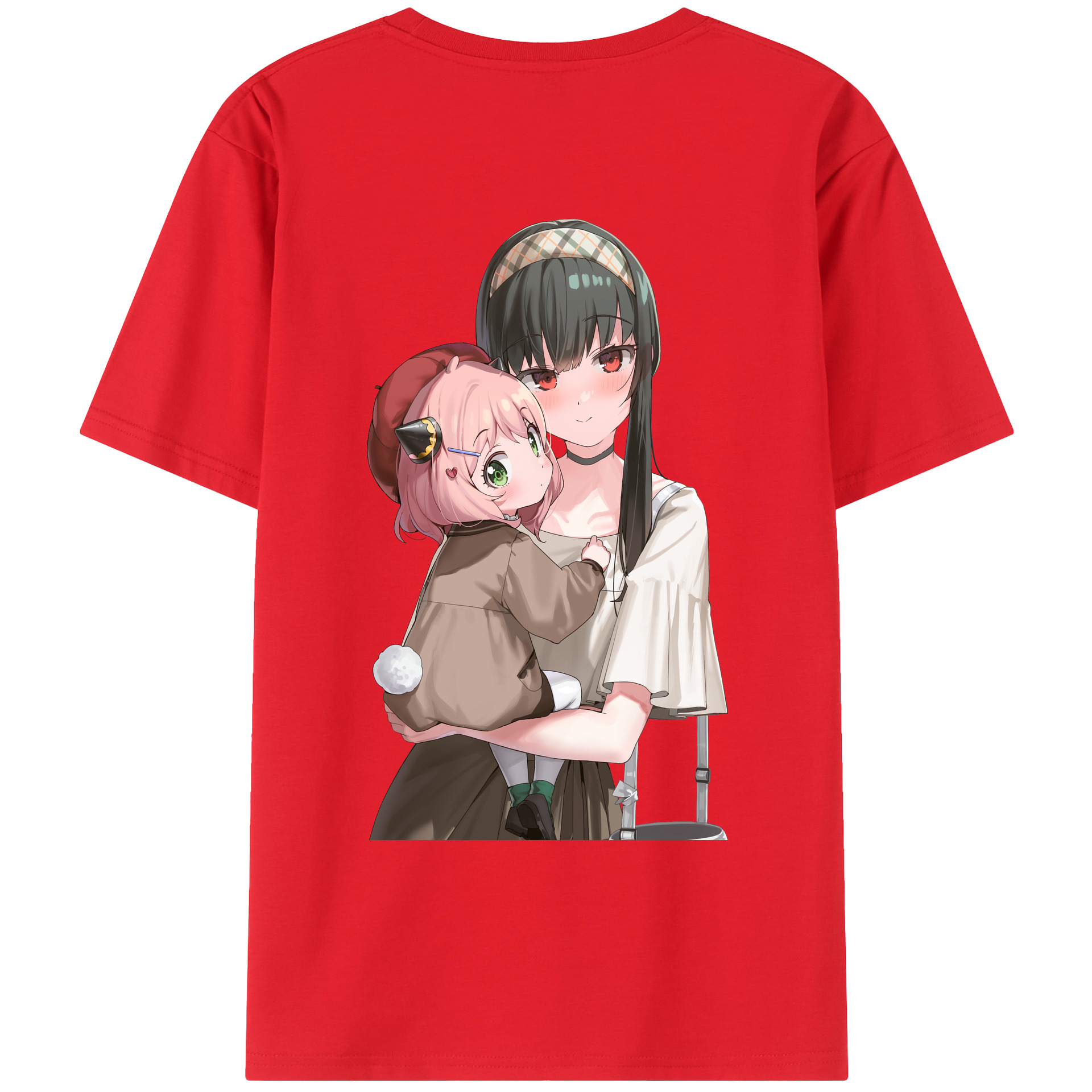 （画像用） SPY×FAMILY间谍家家酒 綿100％ メンズ半袖Tシャツ（バックプリント） 通気性