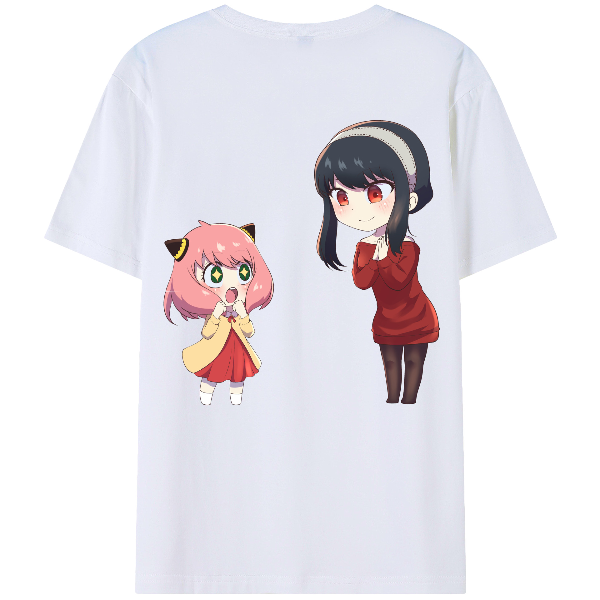 （画像用） SPY×FAMILY间谍家家酒 綿100％ メンズ半袖Tシャツ（バックプリント） 通気性