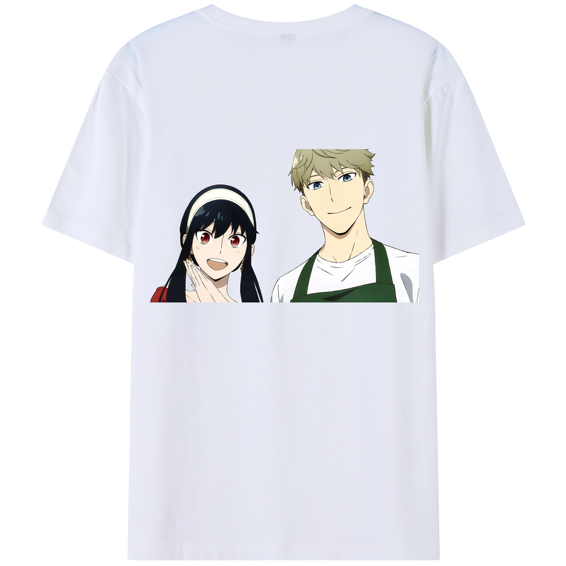 （画像用） SPY×FAMILY间谍家家酒 綿100％ メンズ半袖Tシャツ（バックプリント） 通気性