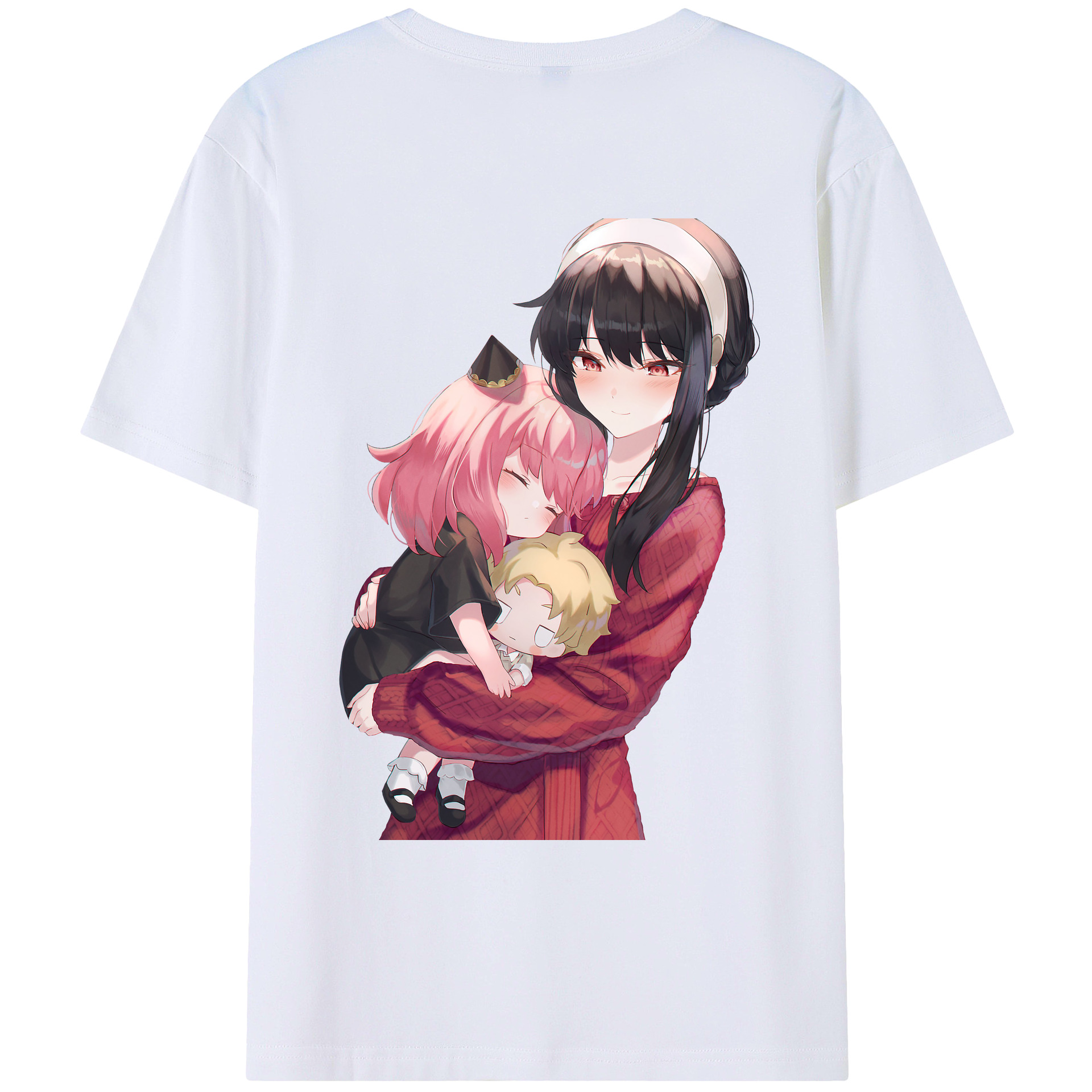 （画像用） SPY×FAMILY间谍家家酒 綿100％ メンズ半袖Tシャツ（バックプリント） 通気性