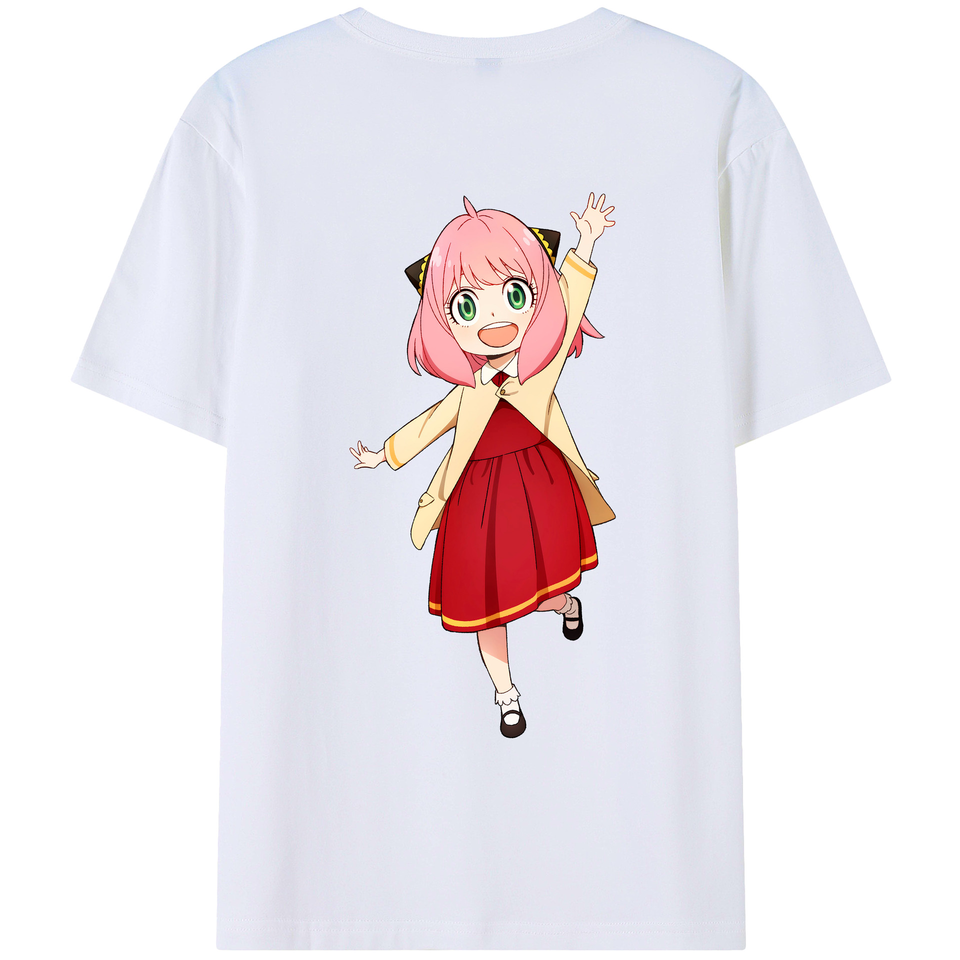（画像用） SPY×FAMILY间谍家家酒 綿100％ メンズ半袖Tシャツ（バックプリント） 通気性