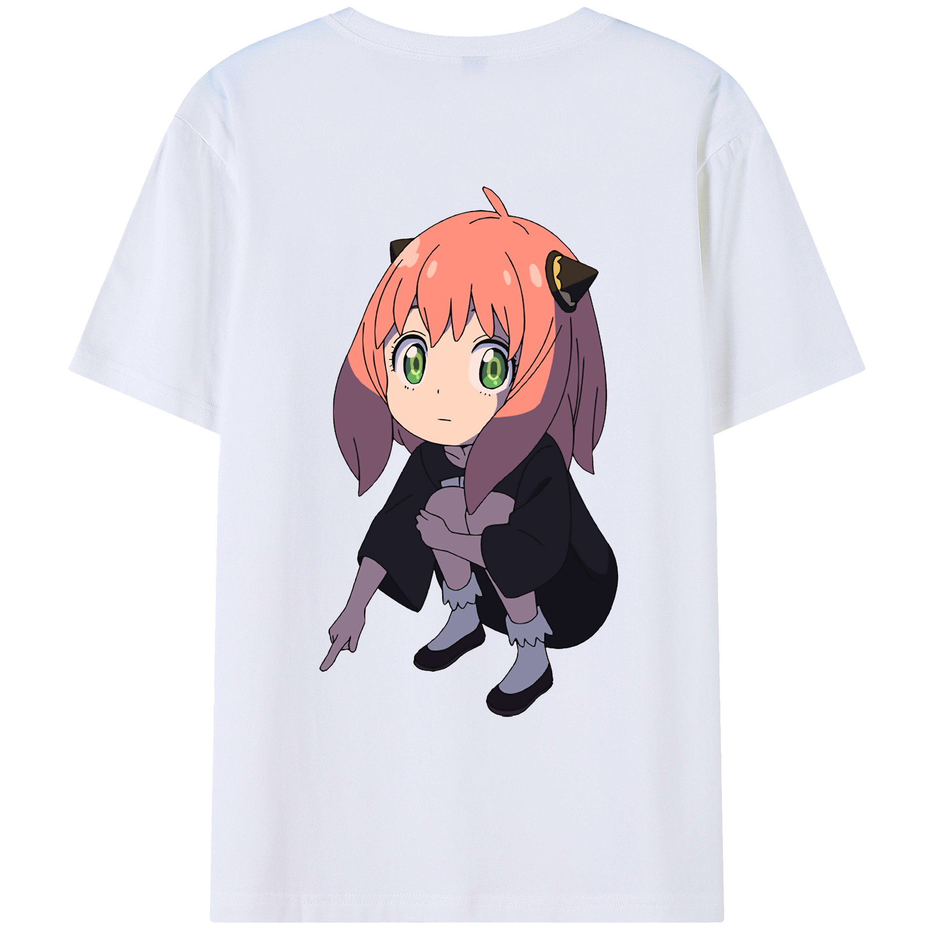 （画像用） SPY×FAMILY间谍家家酒 綿100％ メンズ半袖Tシャツ（バックプリント） 通気性