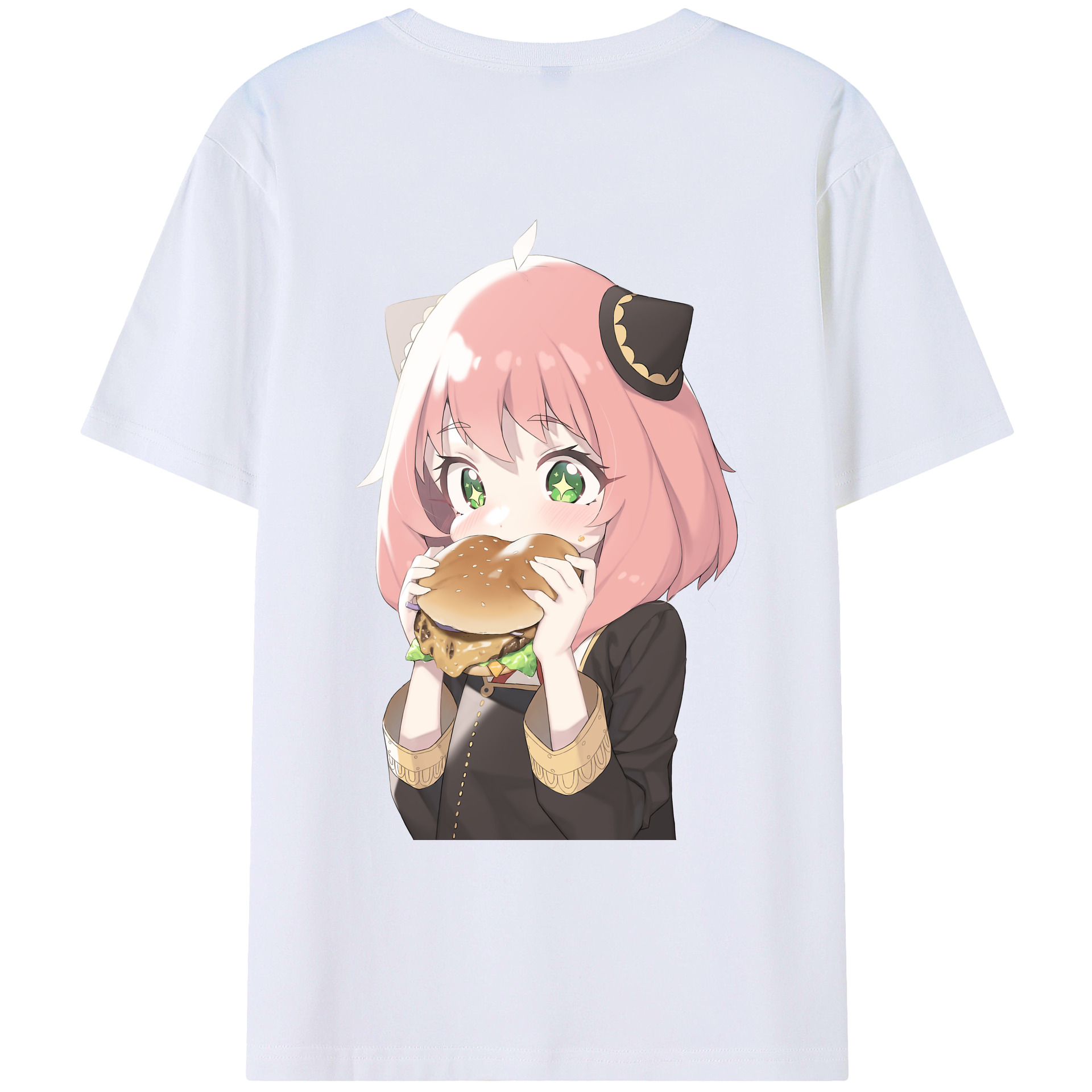 （画像用） SPY×FAMILY间谍家家酒 綿100％ メンズ半袖Tシャツ（バックプリント） 通気性