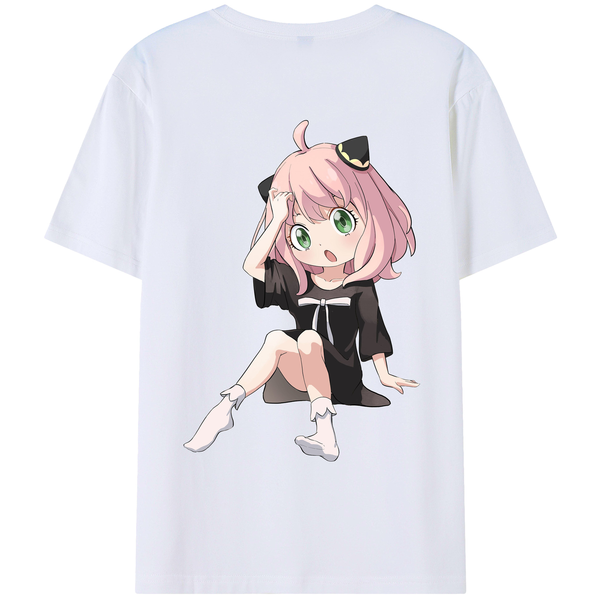 （画像用） SPY×FAMILY间谍家家酒 綿100％ メンズ半袖Tシャツ（バックプリント） 通気性