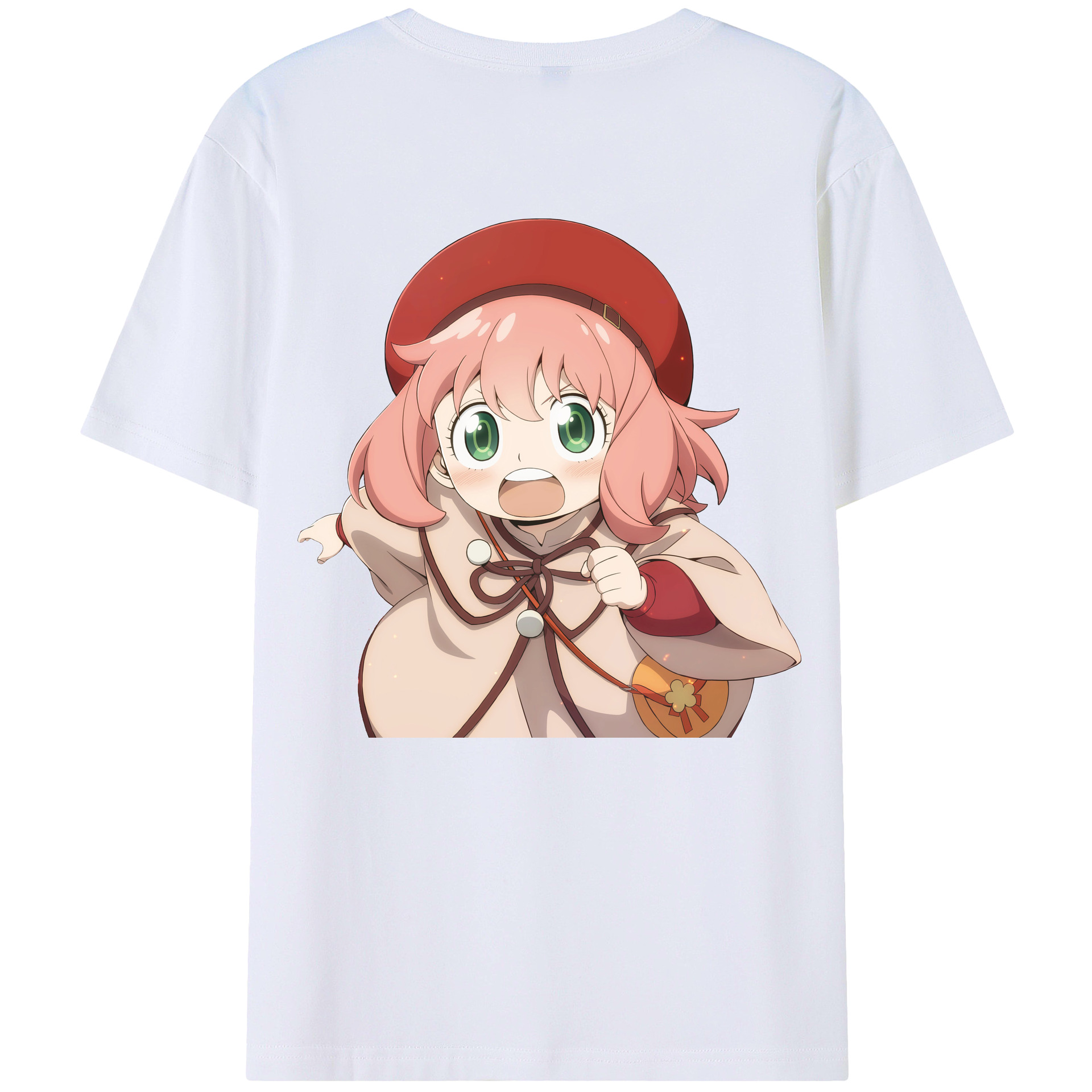 （画像用） SPY×FAMILY间谍家家酒 綿100％ メンズ半袖Tシャツ（バックプリント） 通気性