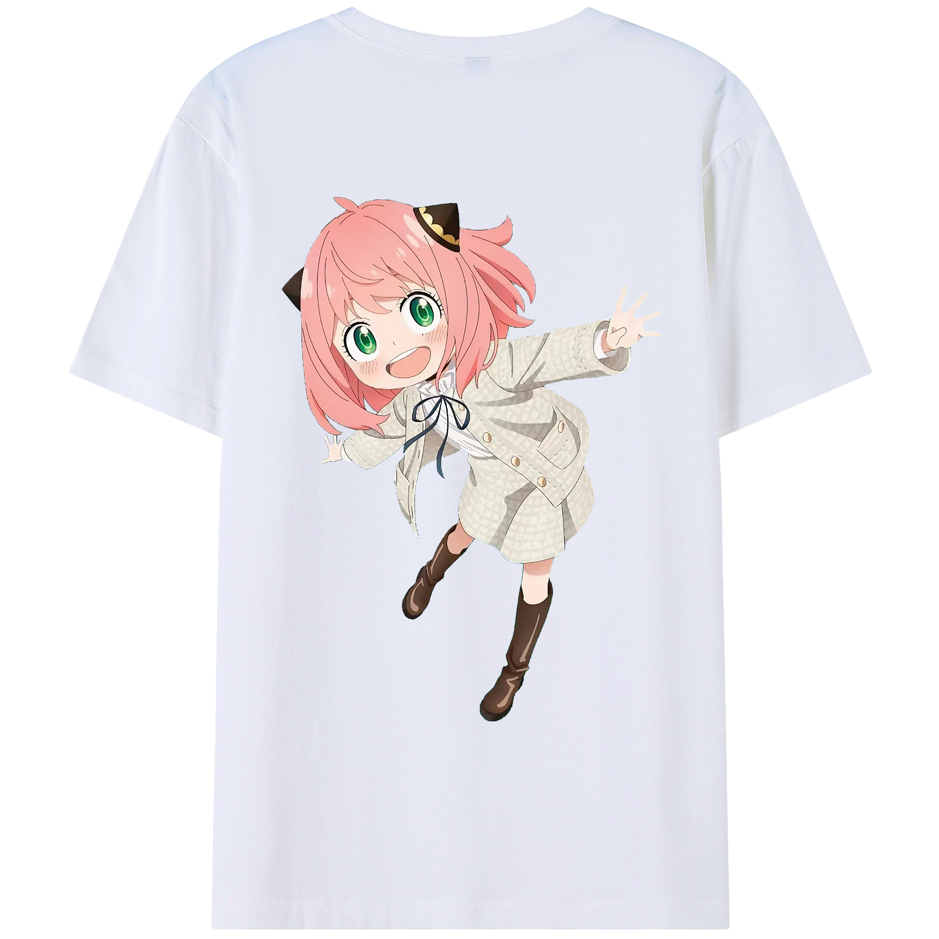 （画像用） SPY×FAMILY间谍家家酒 綿100％ メンズ半袖Tシャツ（バックプリント） 通気性