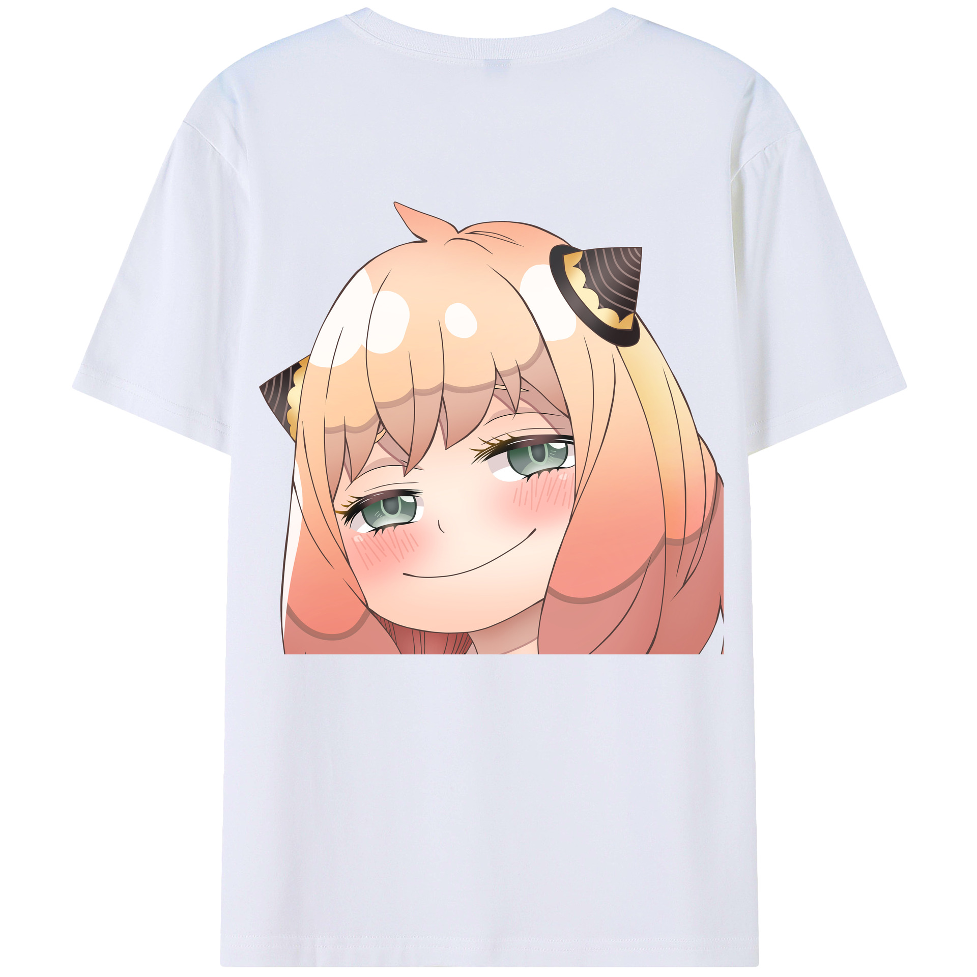 （画像用） SPY×FAMILY间谍家家酒 綿100％ メンズ半袖Tシャツ（バックプリント） 通気性