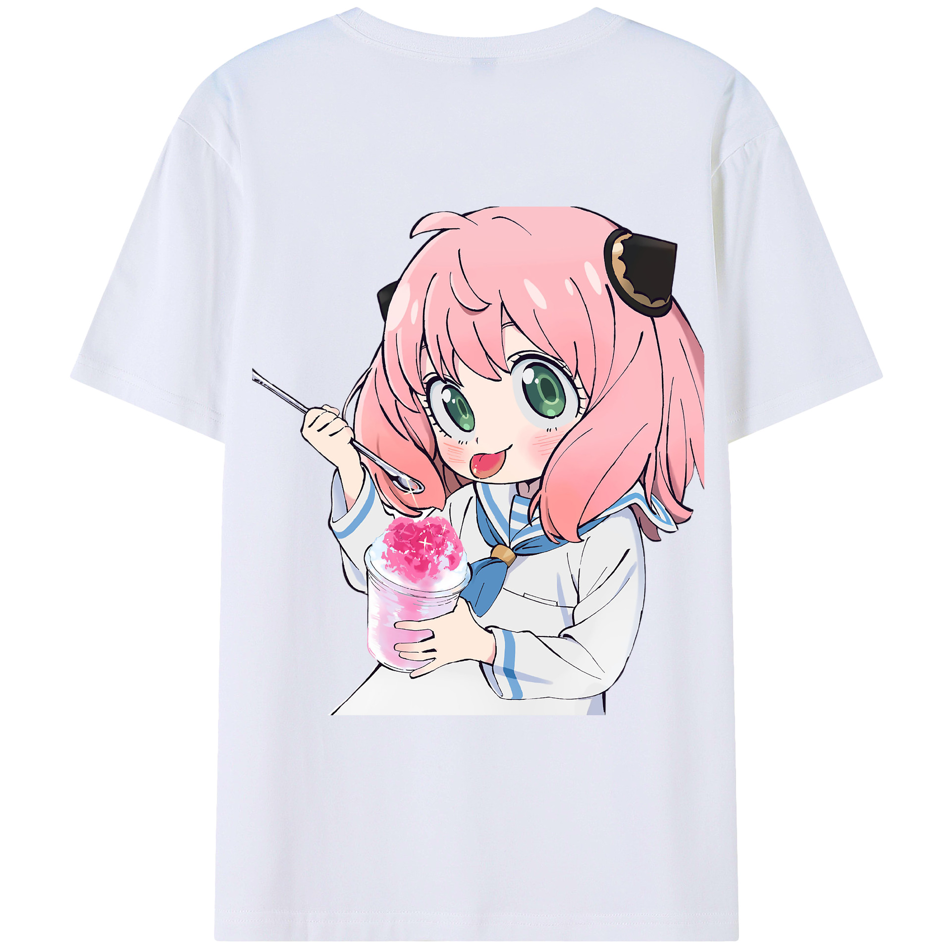 （画像用） SPY×FAMILY间谍家家酒 綿100％ メンズ半袖Tシャツ（バックプリント） 通気性