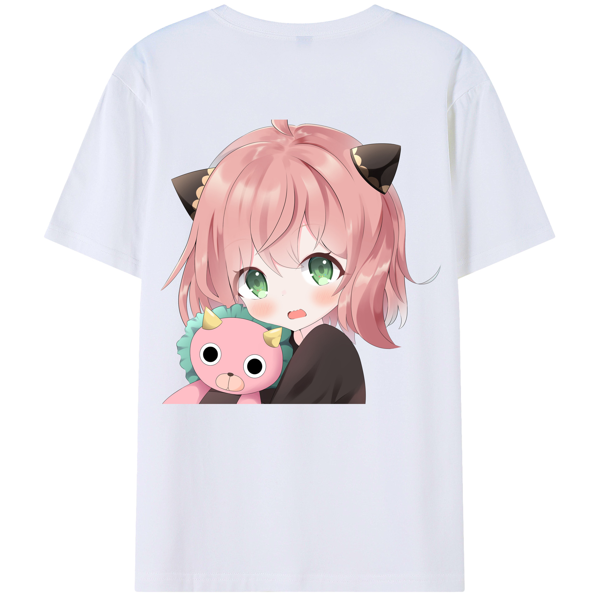 （画像用） SPY×FAMILY间谍家家酒 綿100％ メンズ半袖Tシャツ（バックプリント） 通気性