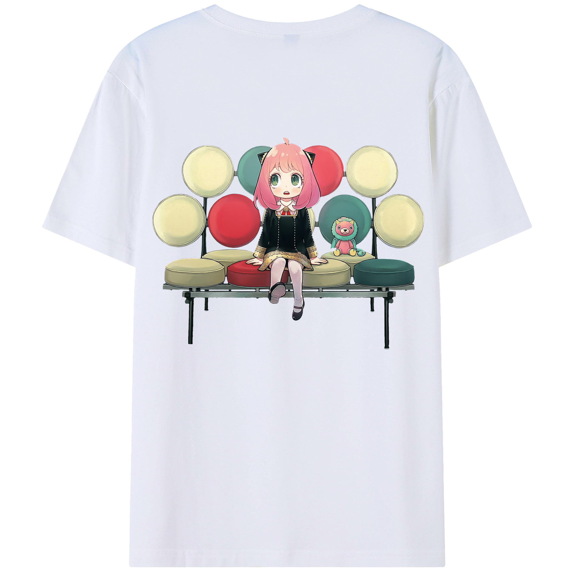 （画像用） SPY×FAMILY间谍家家酒 綿100％ メンズ半袖Tシャツ（バックプリント） 通気性