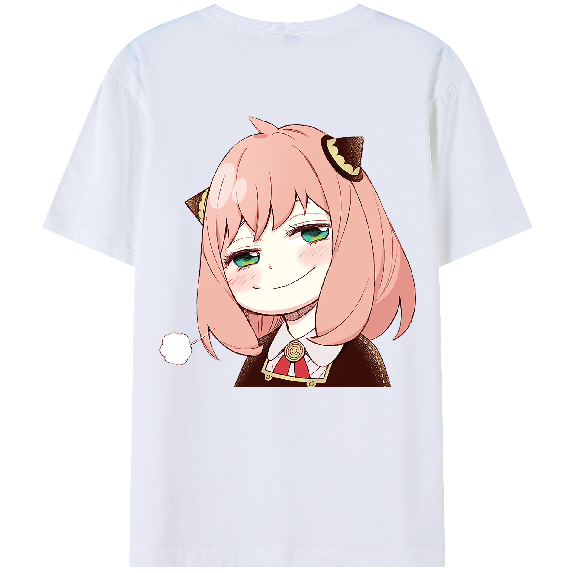 （画像用） SPY×FAMILY间谍家家酒 綿100％ メンズ半袖Tシャツ（バックプリント） 通気性