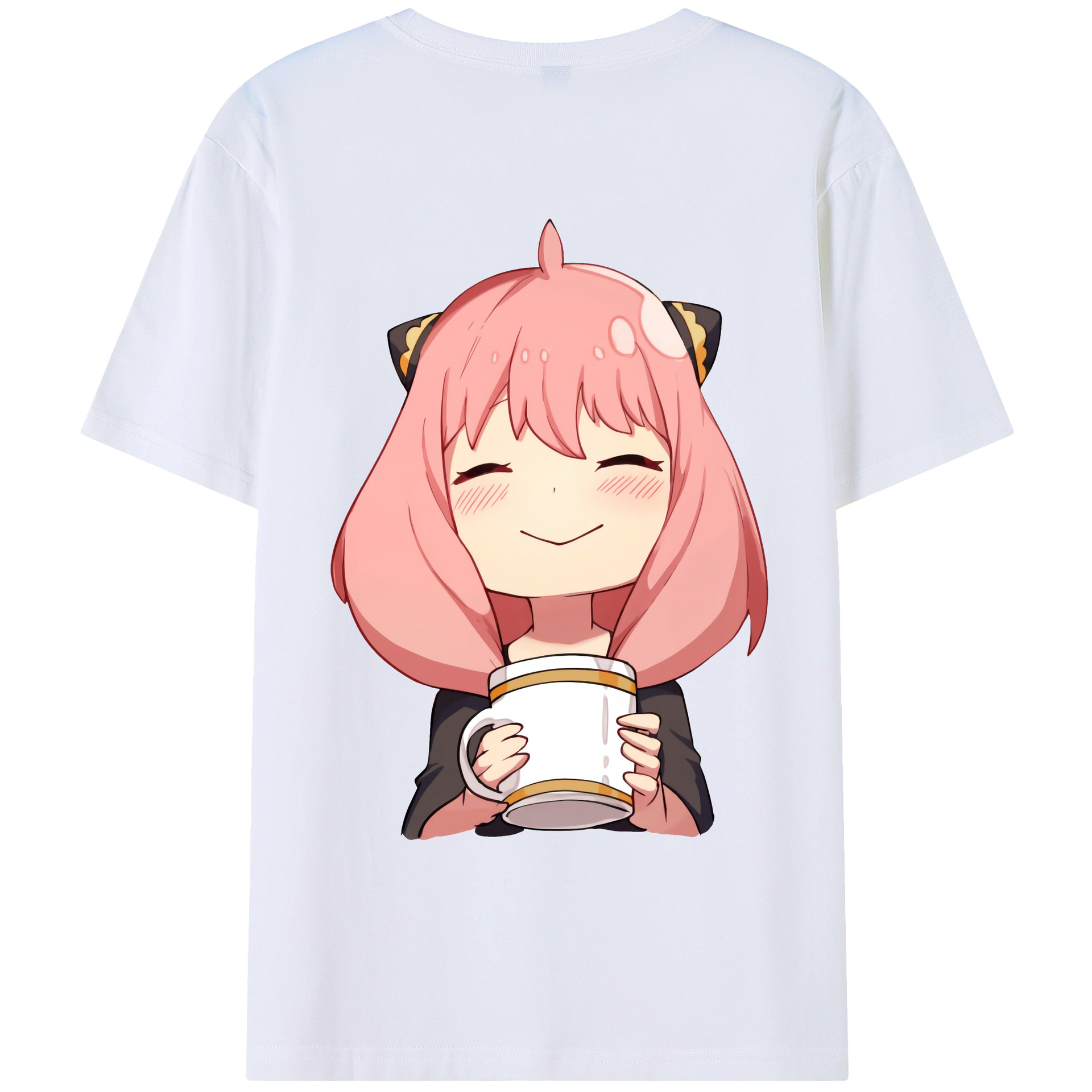 （画像用） SPY×FAMILY间谍家家酒 綿100％ メンズ半袖Tシャツ（バックプリント） 通気性