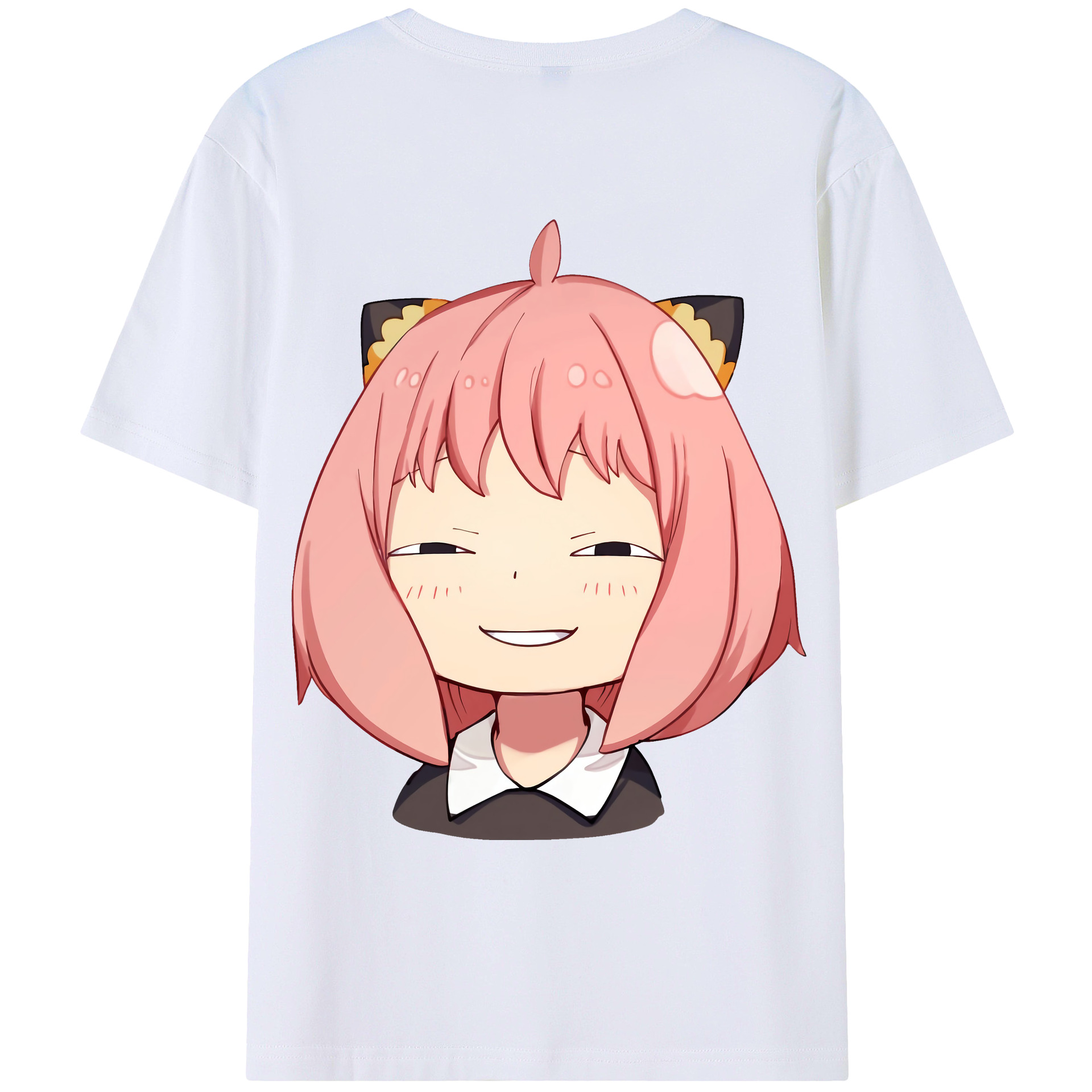 （画像用） SPY×FAMILY间谍家家酒 綿100％ メンズ半袖Tシャツ（バックプリント） 通気性