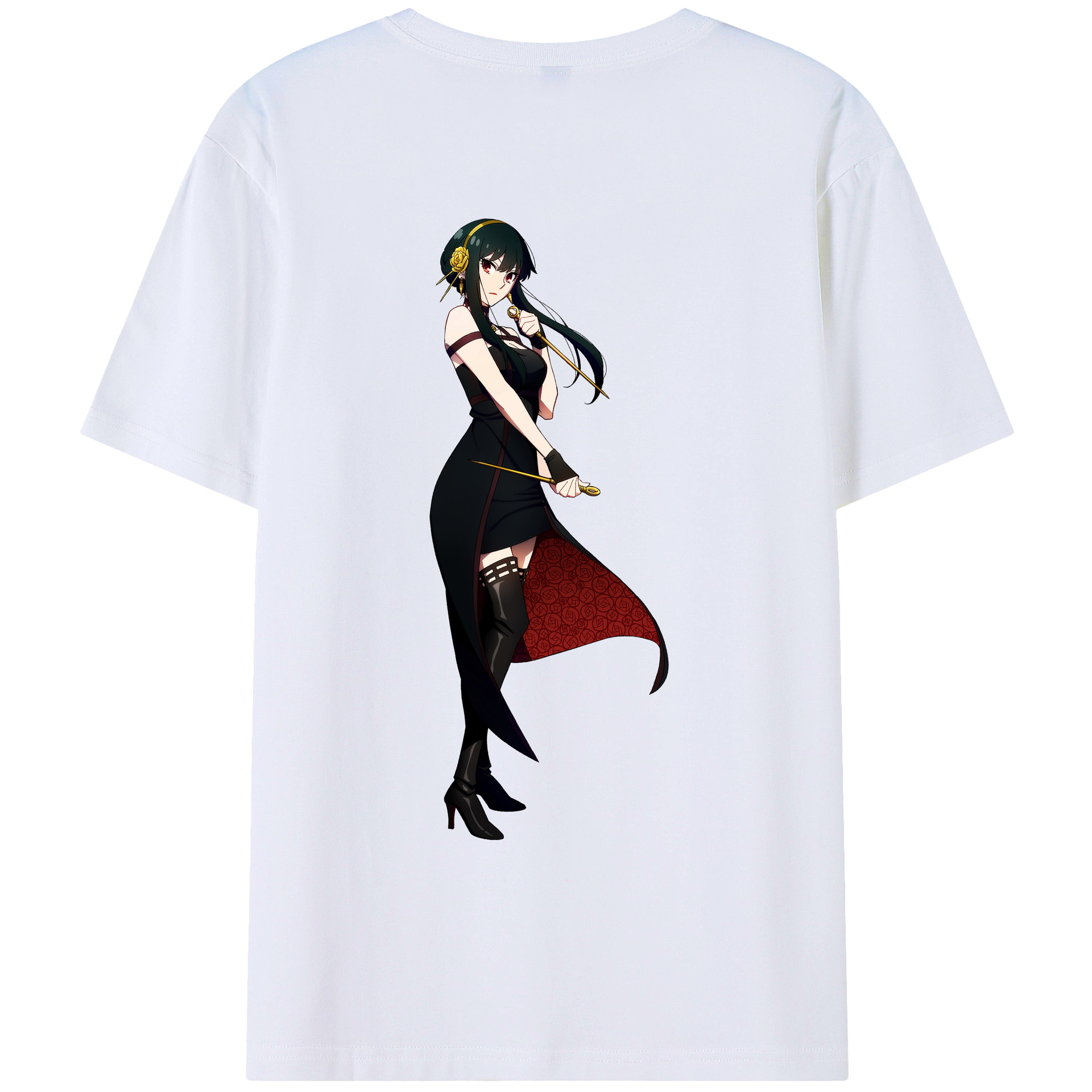 （画像用） SPY×FAMILY间谍家家酒 綿100％ メンズ半袖Tシャツ（バックプリント） 通気性