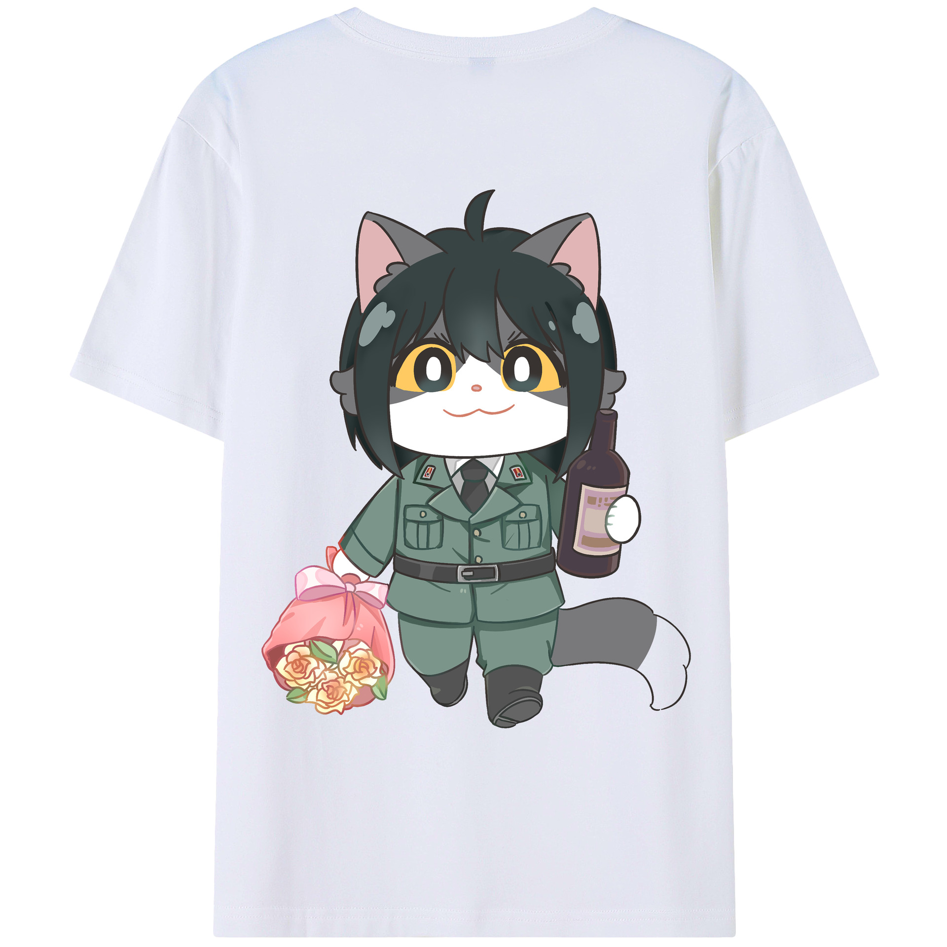 （画像用） SPY×FAMILY间谍家家酒 綿100％ メンズ半袖Tシャツ（バックプリント） 通気性