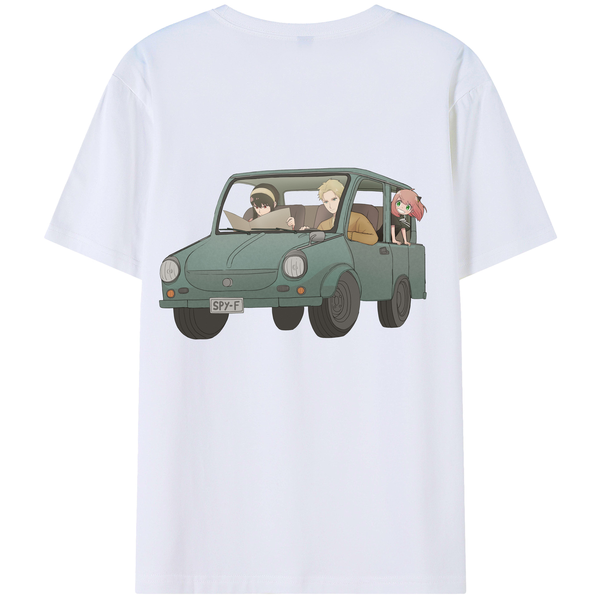 （画像用） SPY×FAMILY间谍家家酒 綿100％ メンズ半袖Tシャツ（バックプリント） 通気性