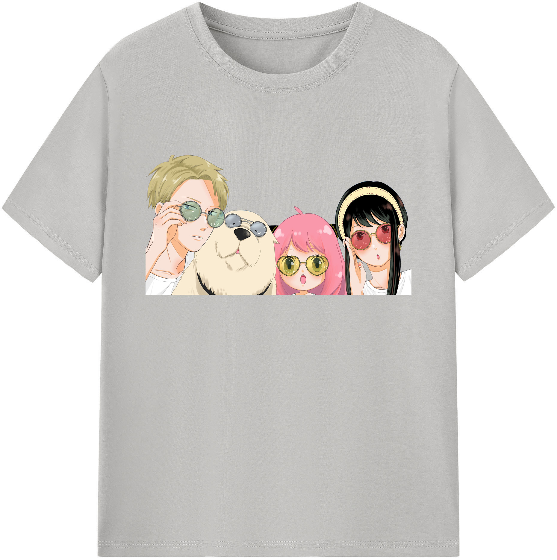 （画像用） SPY×FAMILY间谍家家酒 綿100％ メンズ半袖Tシャツ｜肌触りやわらか＆通気性