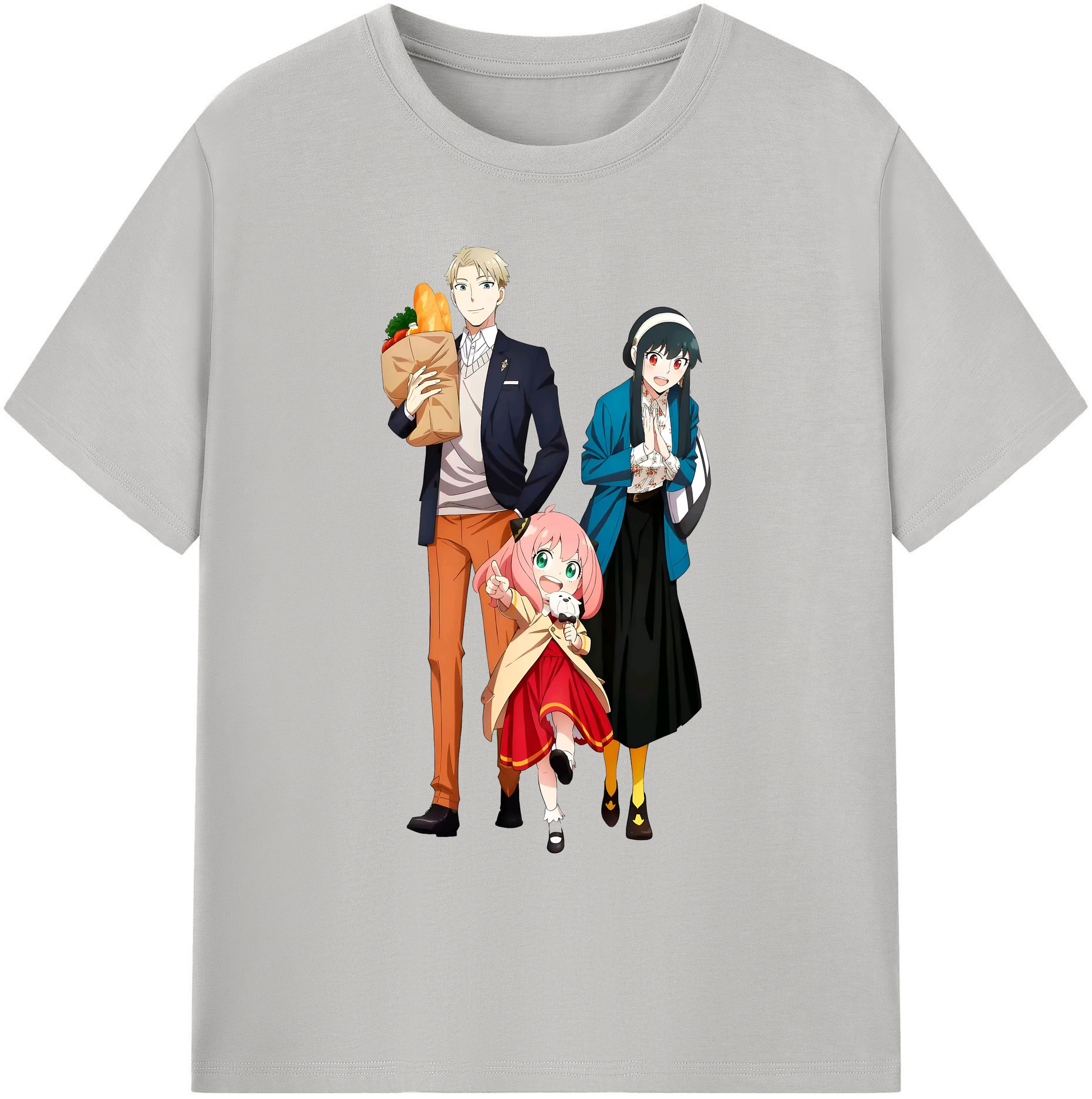 （画像用） SPY×FAMILY间谍家家酒 綿100％ メンズ半袖Tシャツ｜肌触りやわらか＆通気性