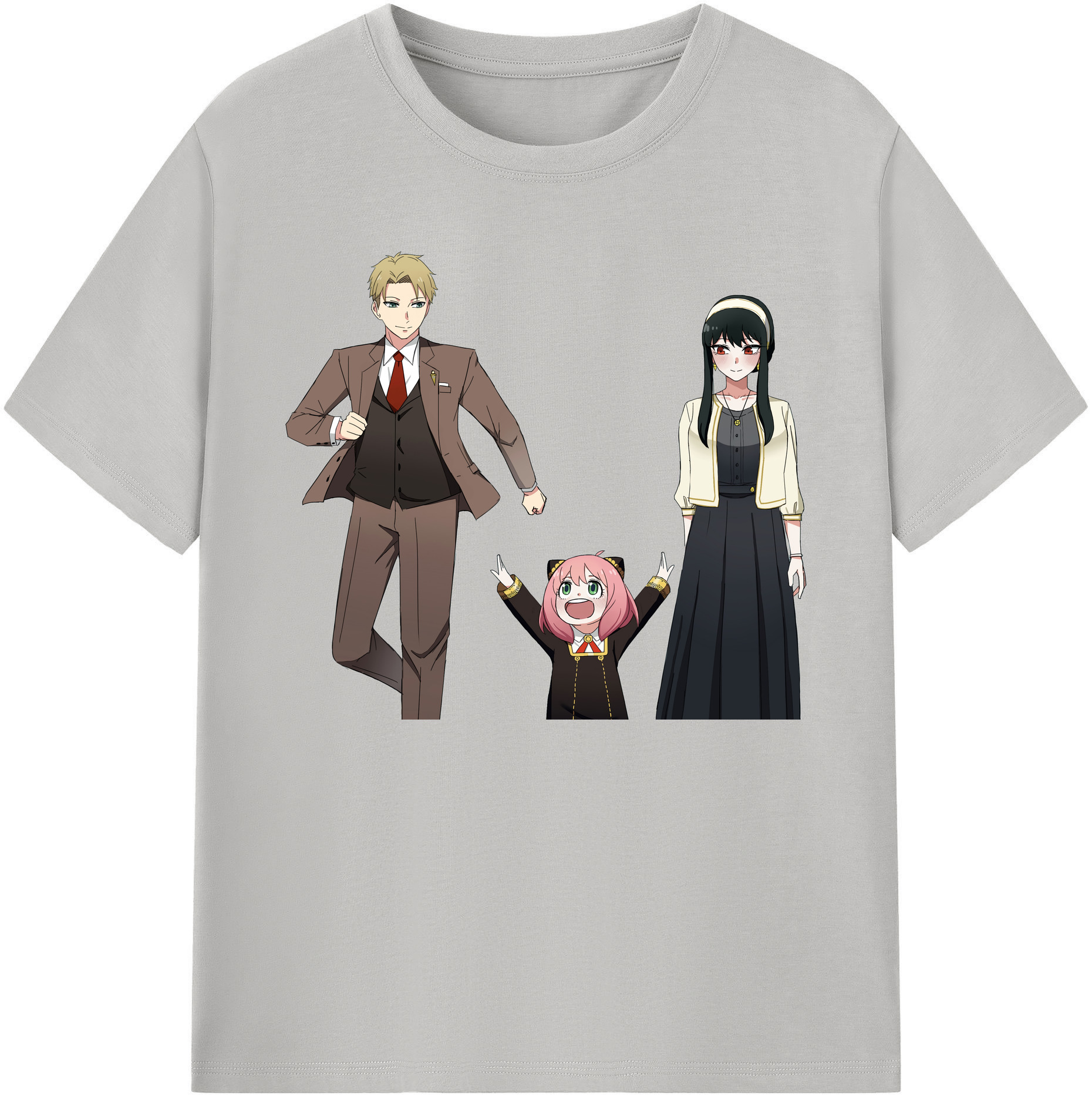 （画像用） SPY×FAMILY间谍家家酒 綿100％ メンズ半袖Tシャツ｜肌触りやわらか＆通気性