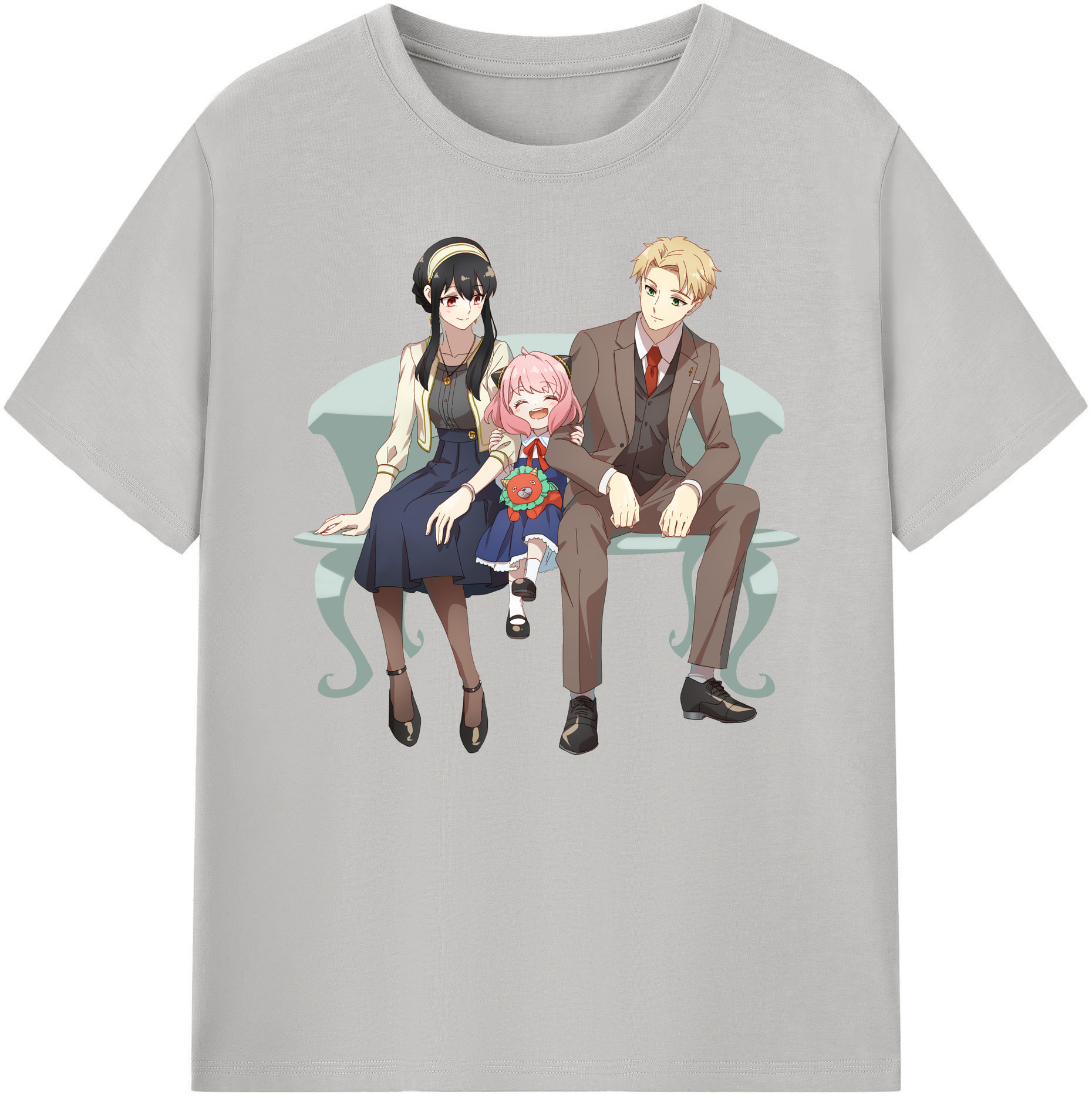 （画像用） SPY×FAMILY间谍家家酒 綿100％ メンズ半袖Tシャツ｜肌触りやわらか＆通気性