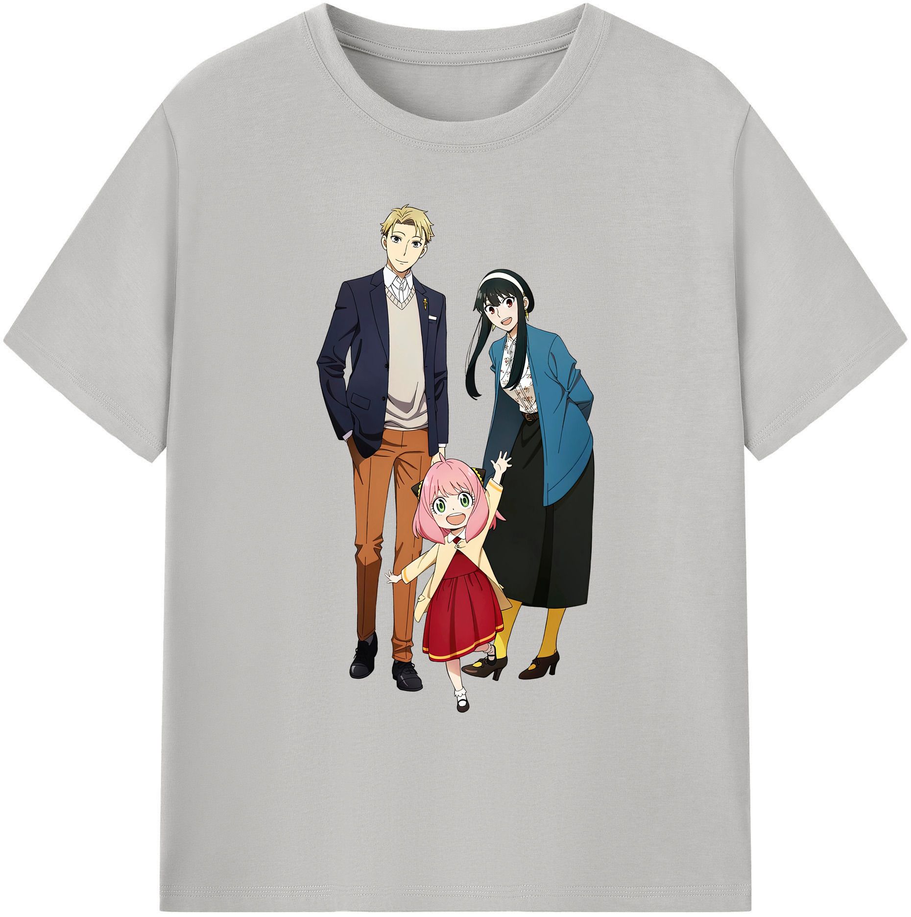 （画像用） SPY×FAMILY间谍家家酒 綿100％ メンズ半袖Tシャツ｜肌触りやわらか＆通気性