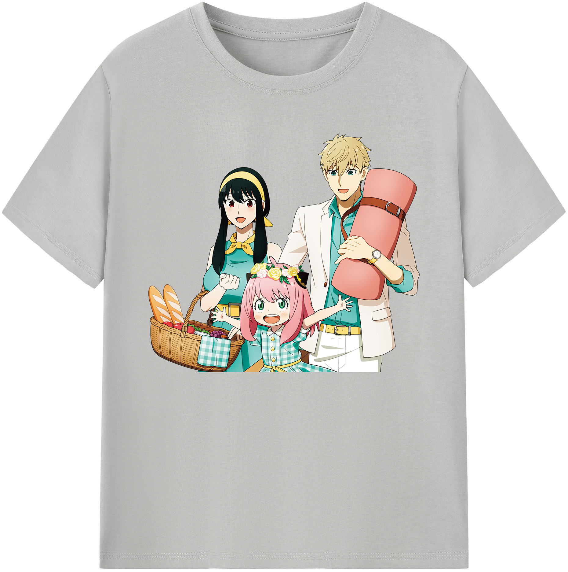 （画像用） SPY×FAMILY间谍家家酒 綿100％ メンズ半袖Tシャツ｜肌触りやわらか＆通気性