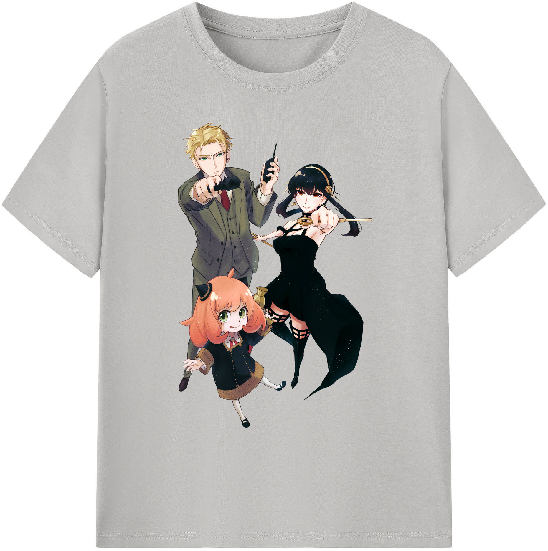 （画像用） SPY×FAMILY间谍家家酒 綿100％ メンズ半袖Tシャツ｜肌触りやわらか＆通気性