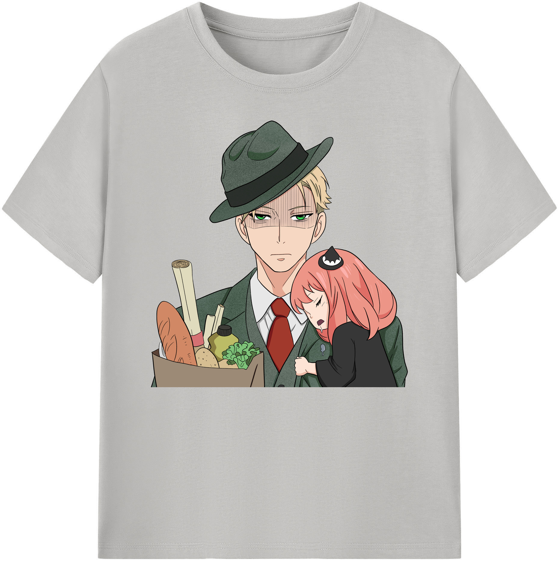 （画像用） SPY×FAMILY间谍家家酒 綿100％ メンズ半袖Tシャツ｜肌触りやわらか＆通気性