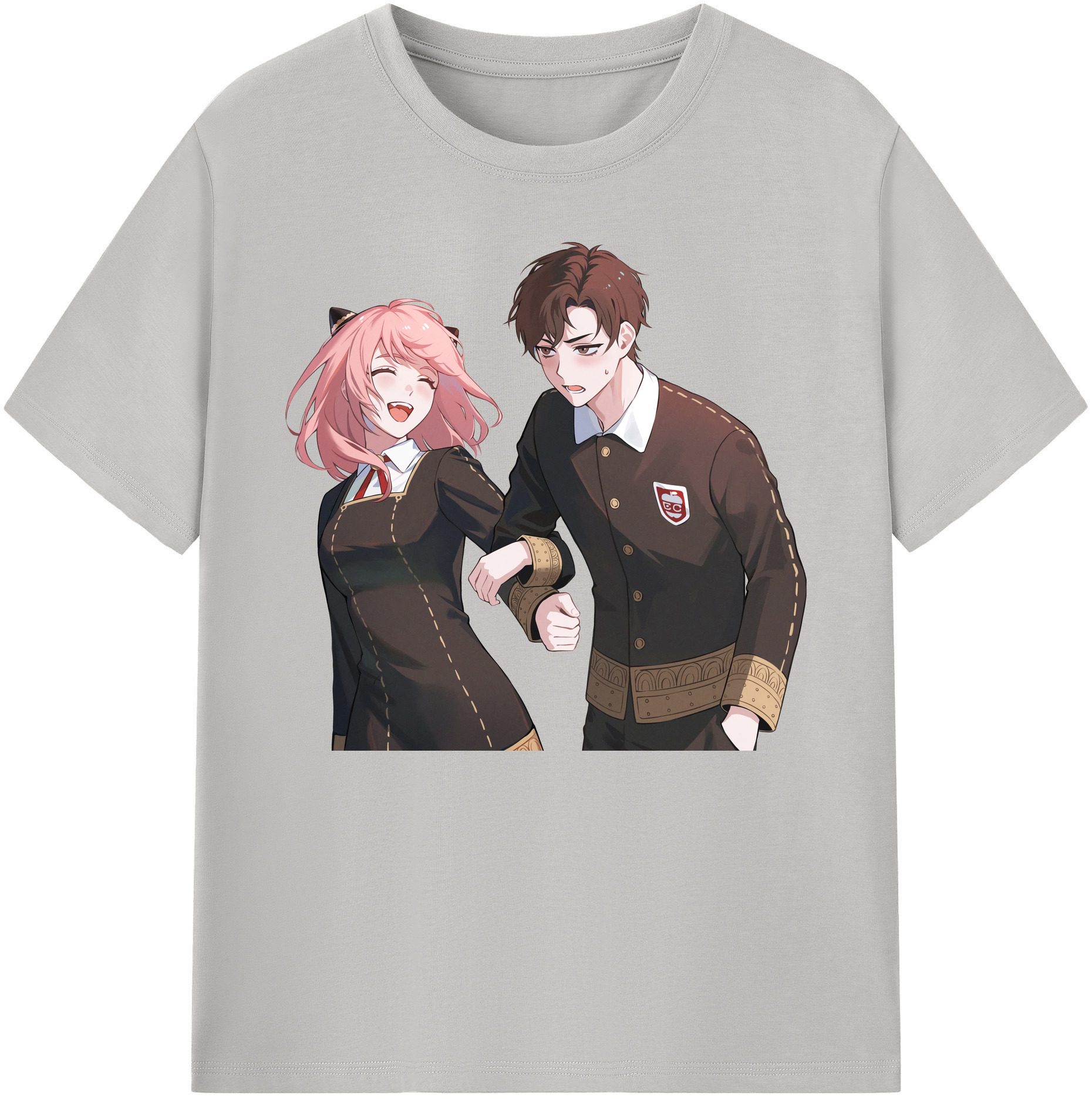 （画像用） SPY×FAMILY间谍家家酒 綿100％ メンズ半袖Tシャツ｜肌触りやわらか＆通気性