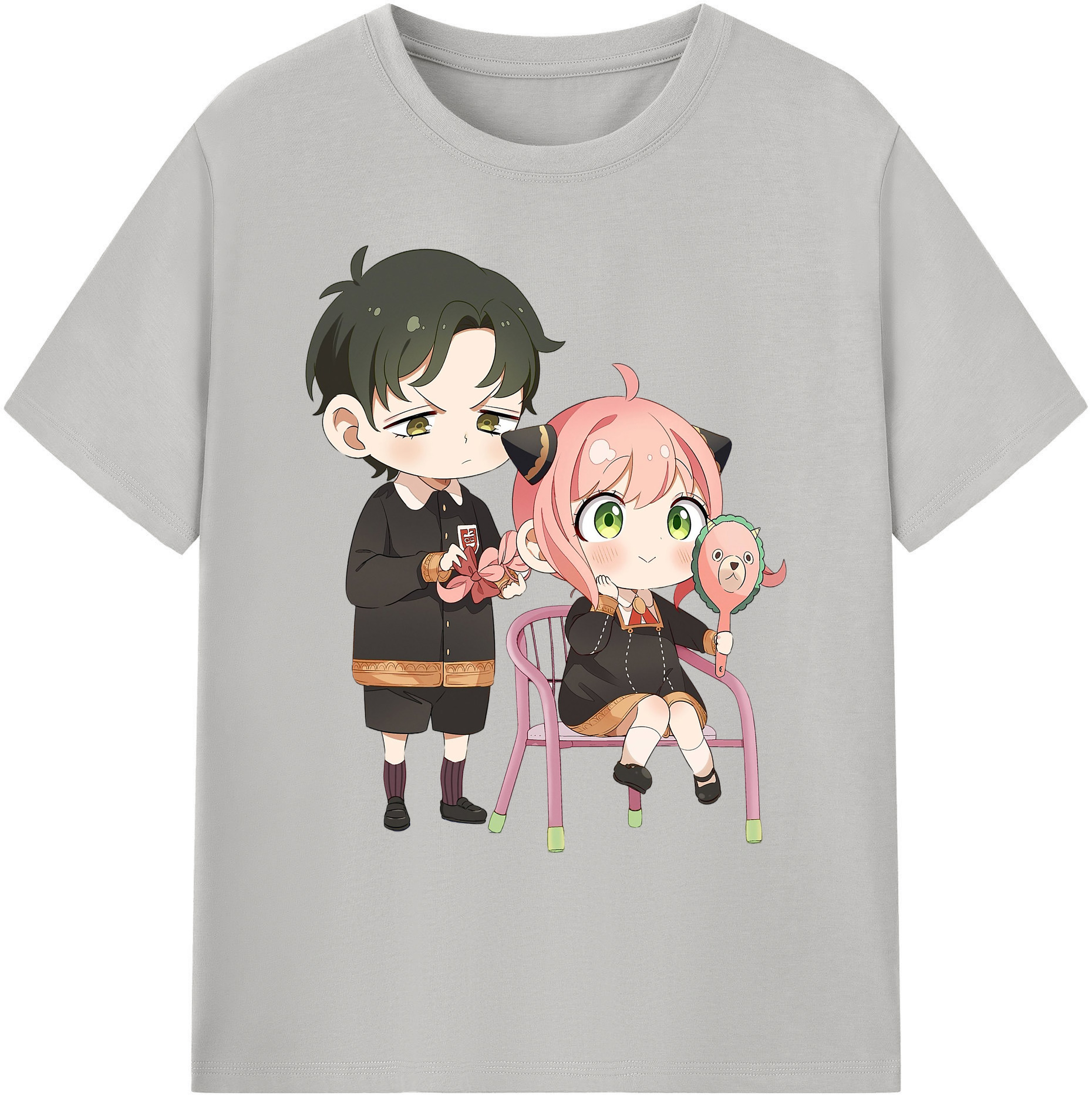 （画像用） SPY×FAMILY间谍家家酒 綿100％ メンズ半袖Tシャツ｜肌触りやわらか＆通気性