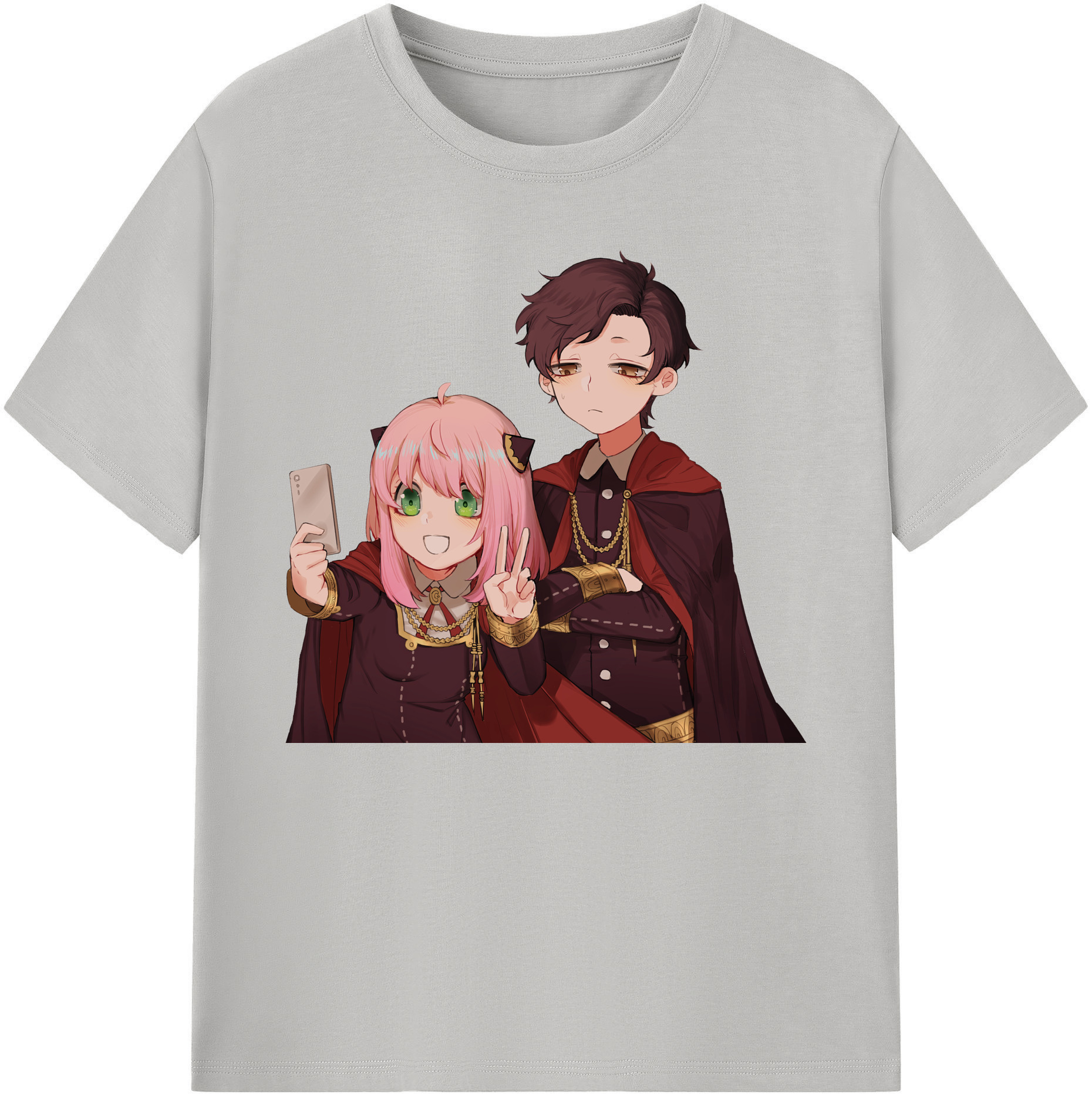 （画像用） SPY×FAMILY间谍家家酒 綿100％ メンズ半袖Tシャツ｜肌触りやわらか＆通気性