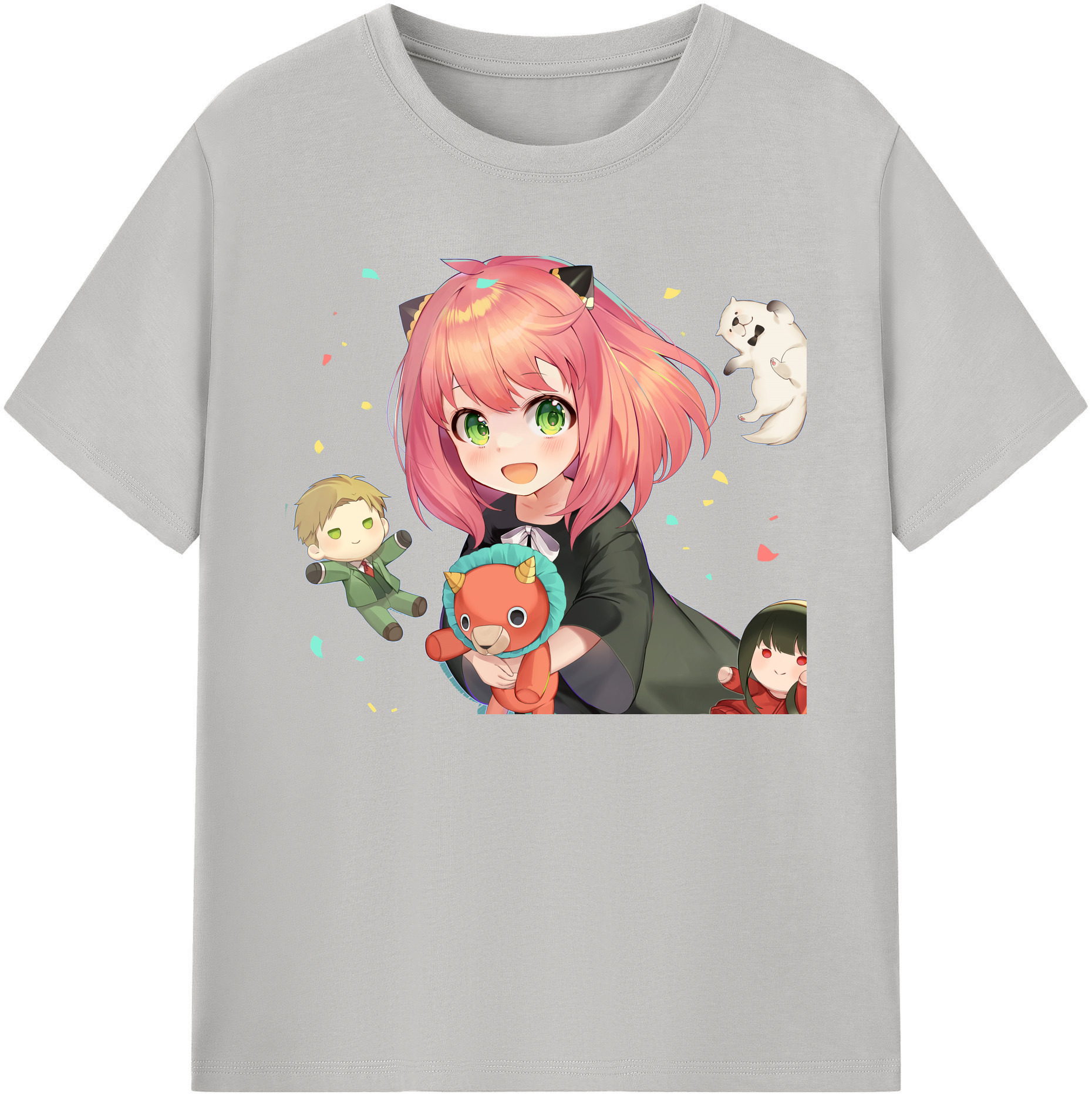 （画像用） SPY×FAMILY间谍家家酒 綿100％ メンズ半袖Tシャツ｜肌触りやわらか＆通気性