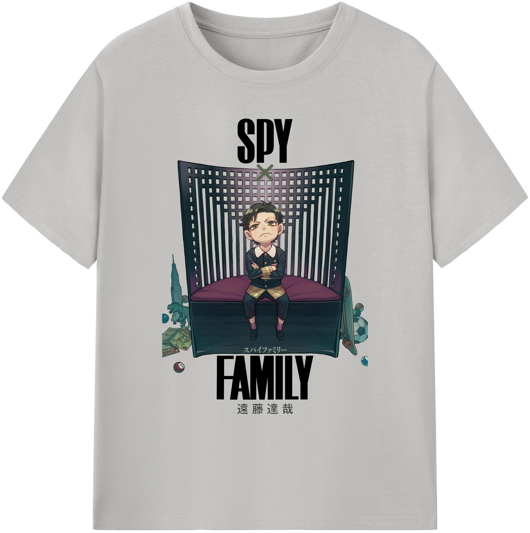 （画像用） SPY×FAMILY间谍家家酒 綿100％ メンズ半袖Tシャツ｜肌触りやわらか＆通気性