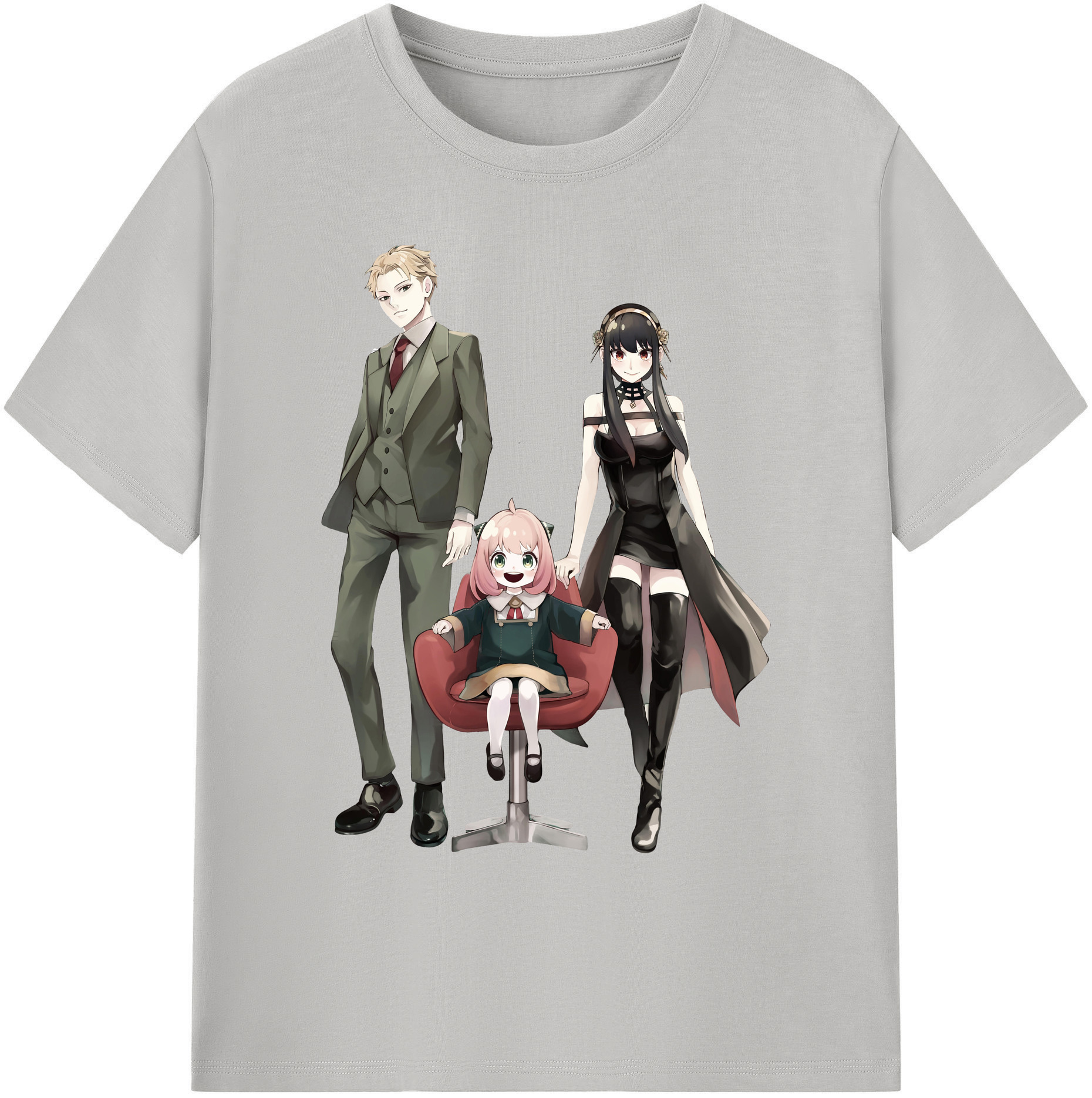 （画像用） SPY×FAMILY间谍家家酒 綿100％ メンズ半袖Tシャツ｜肌触りやわらか＆通気性