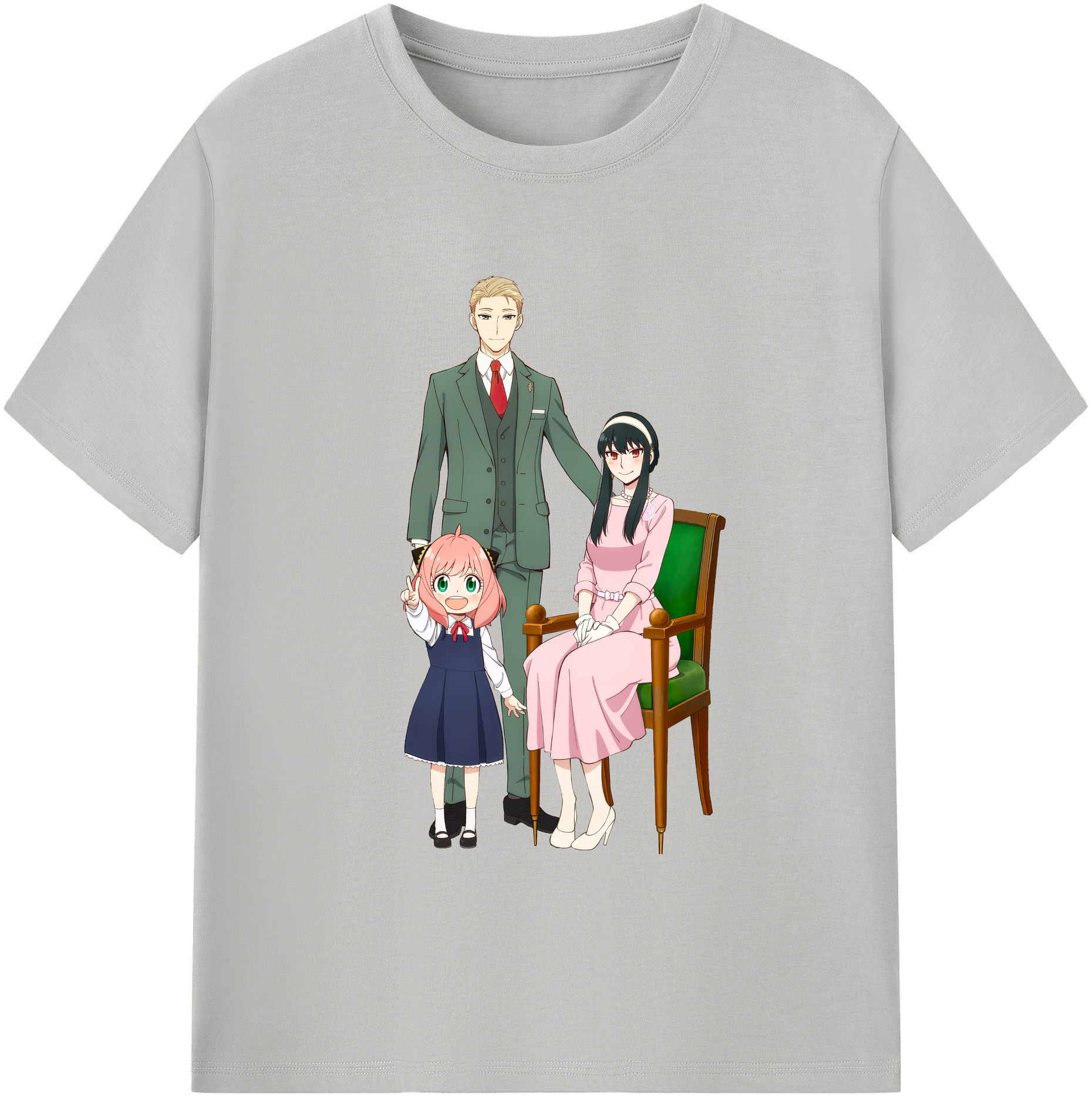 （画像用） SPY×FAMILY间谍家家酒 綿100％ メンズ半袖Tシャツ｜肌触りやわらか＆通気性