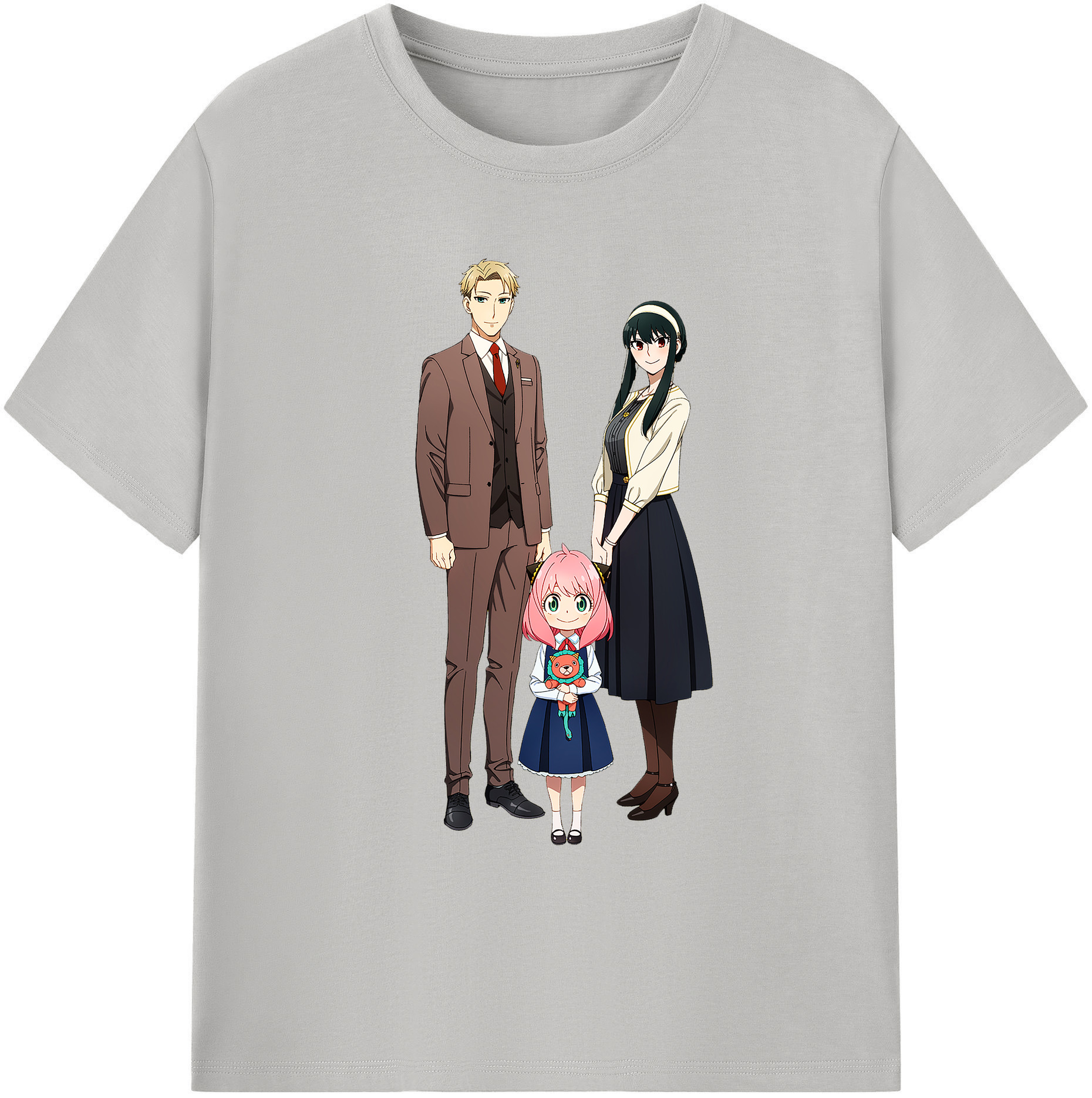 （画像用） SPY×FAMILY间谍家家酒 綿100％ メンズ半袖Tシャツ｜肌触りやわらか＆通気性