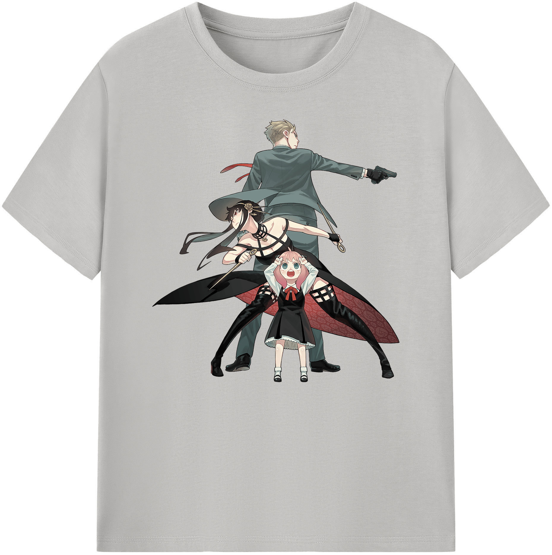 （画像用） SPY×FAMILY间谍家家酒 綿100％ メンズ半袖Tシャツ｜肌触りやわらか＆通気性