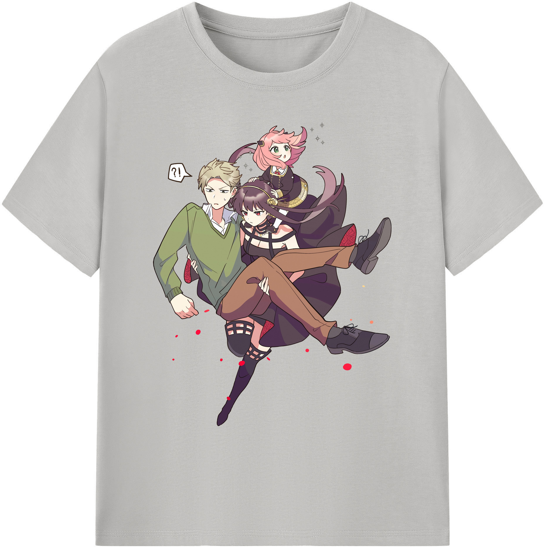（画像用） SPY×FAMILY间谍家家酒 綿100％ メンズ半袖Tシャツ｜肌触りやわらか＆通気性