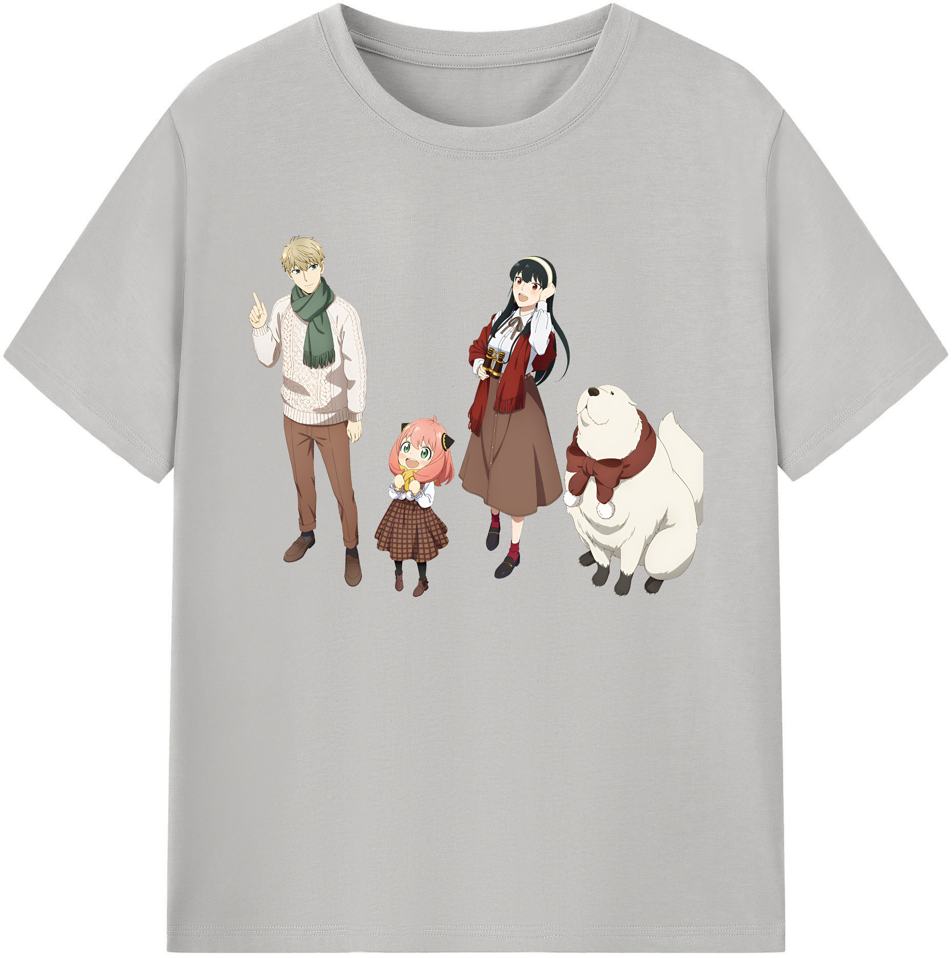 （画像用） SPY×FAMILY间谍家家酒 綿100％ メンズ半袖Tシャツ｜肌触りやわらか＆通気性